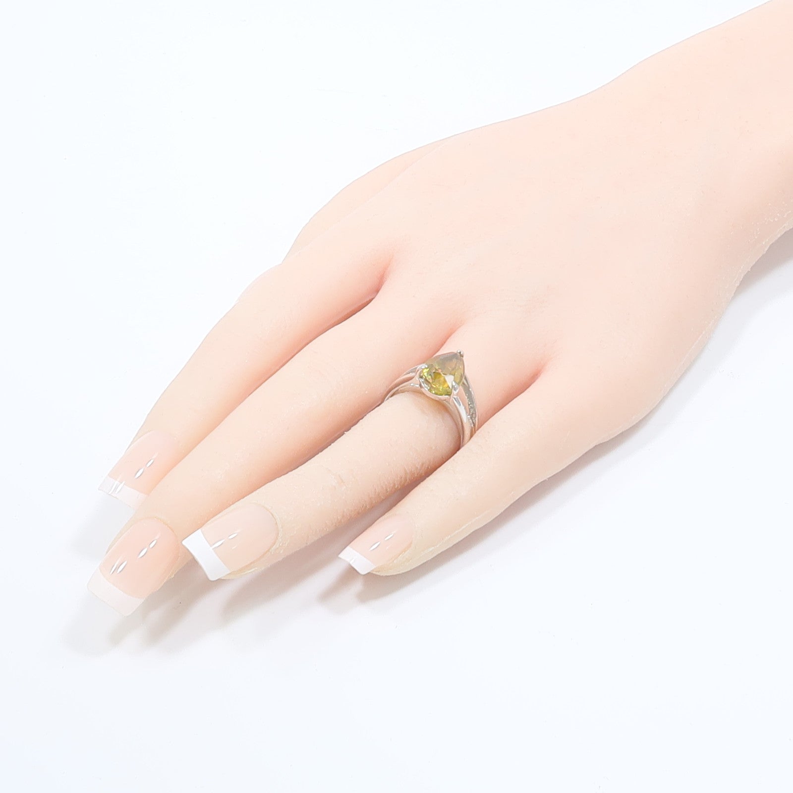 JEWELRY PT900鉑金Sphene Diamond Ring榍石/鑽石戒指