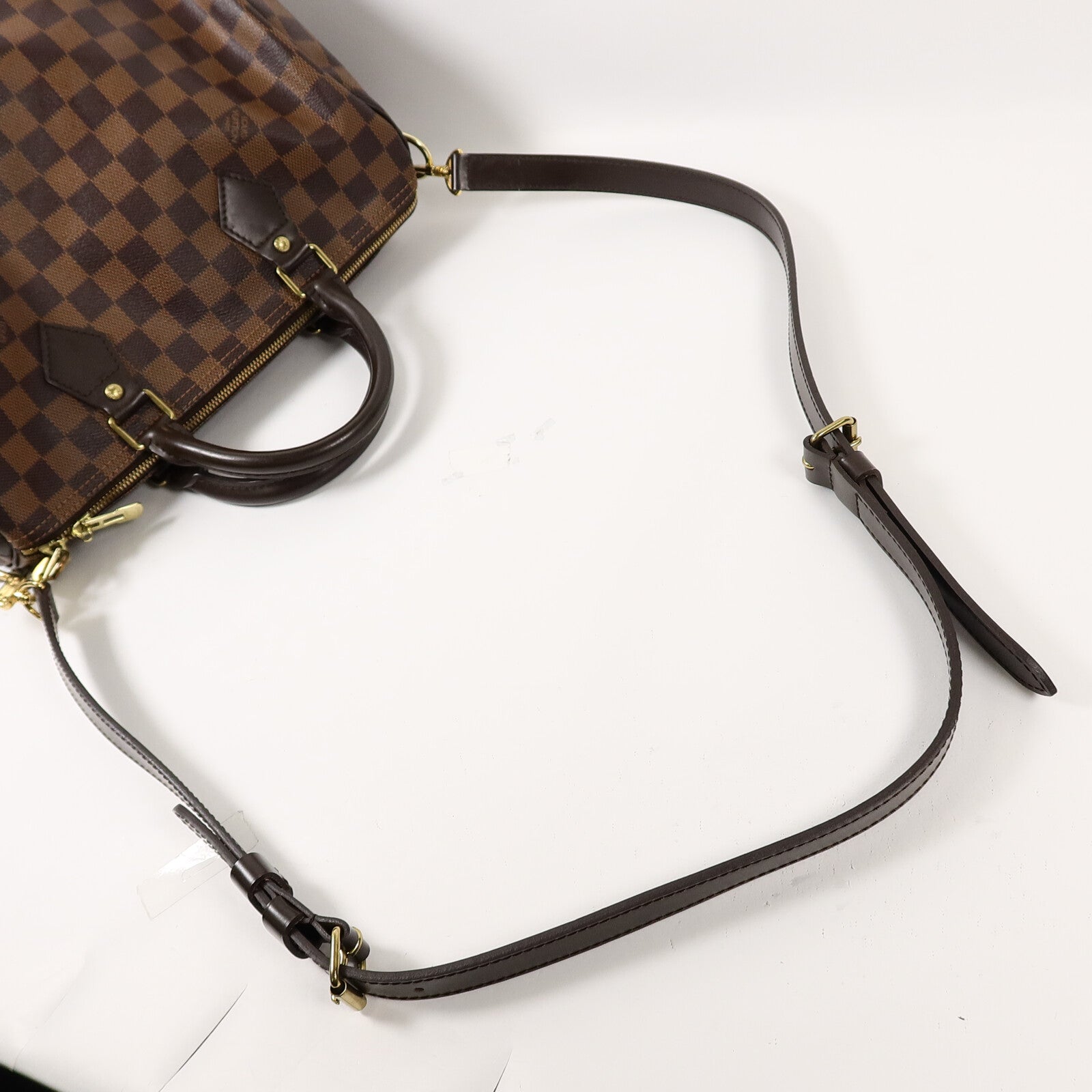 LOUIS VUITTON Damier Speedy Bandouliere 30手挽肩背兩用袋