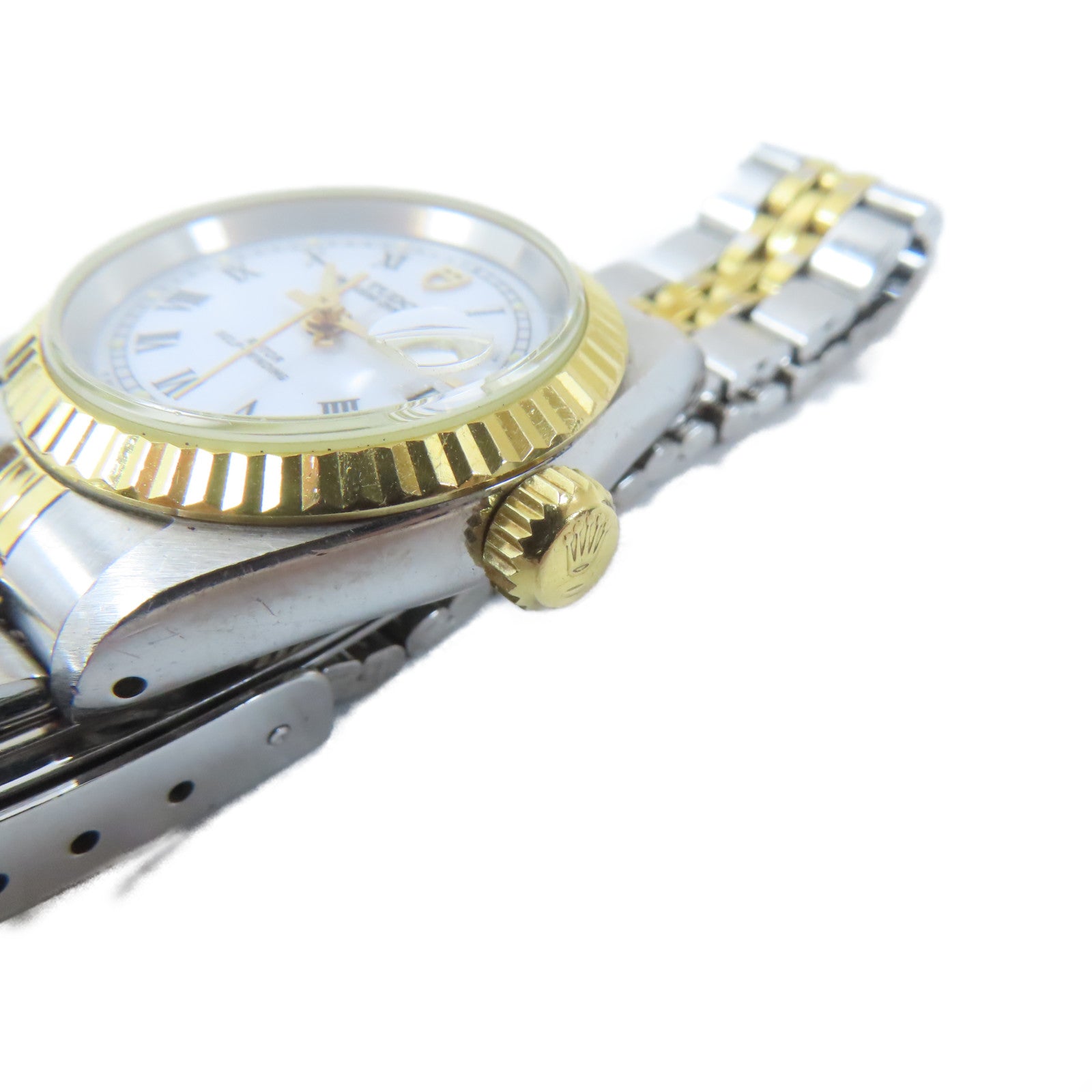 TUDOR Princess Oysterdate18K黃金/不鏽鋼手錶自動機芯白色#17cm