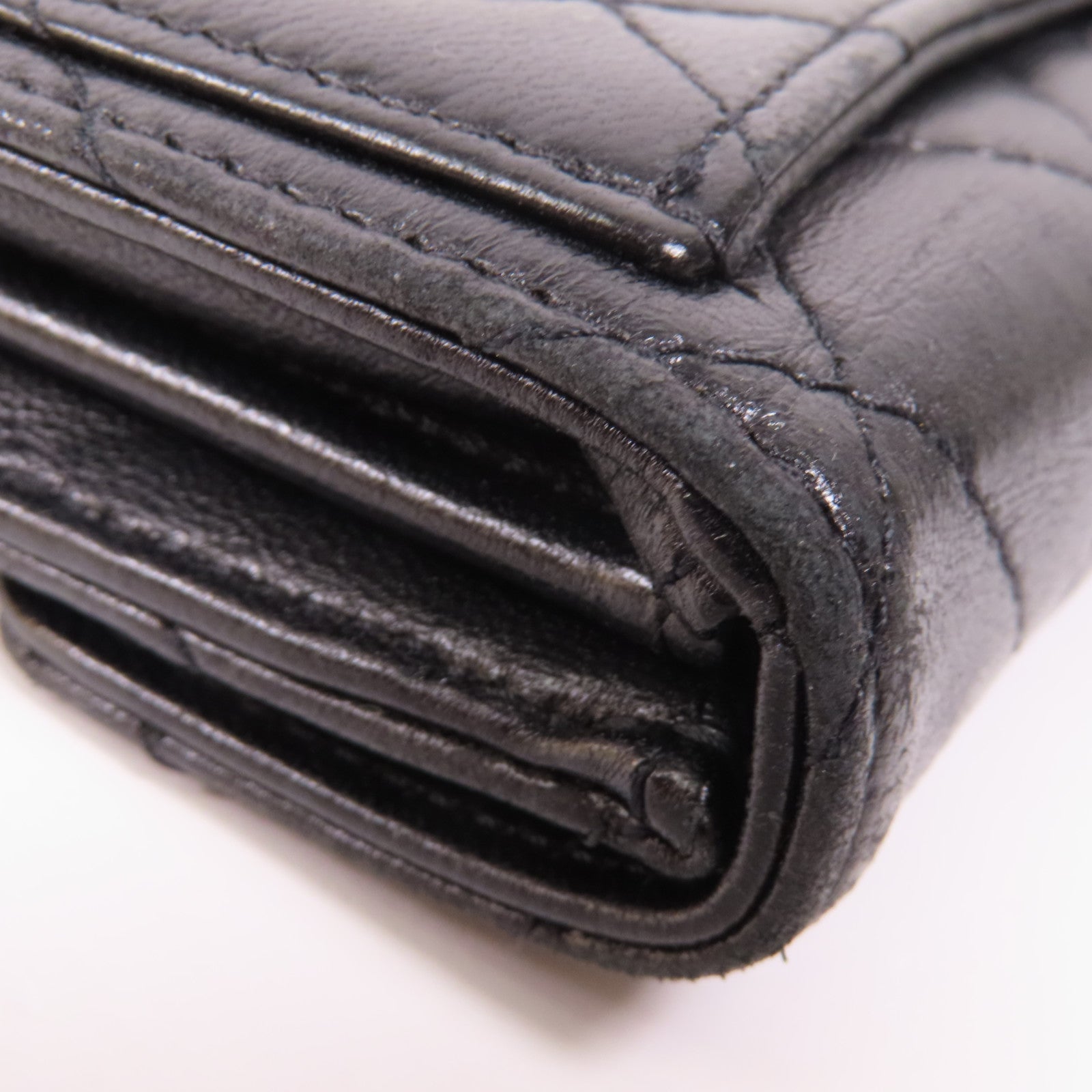 CHANEL 羊皮皮革Card Case銀扣卡片套