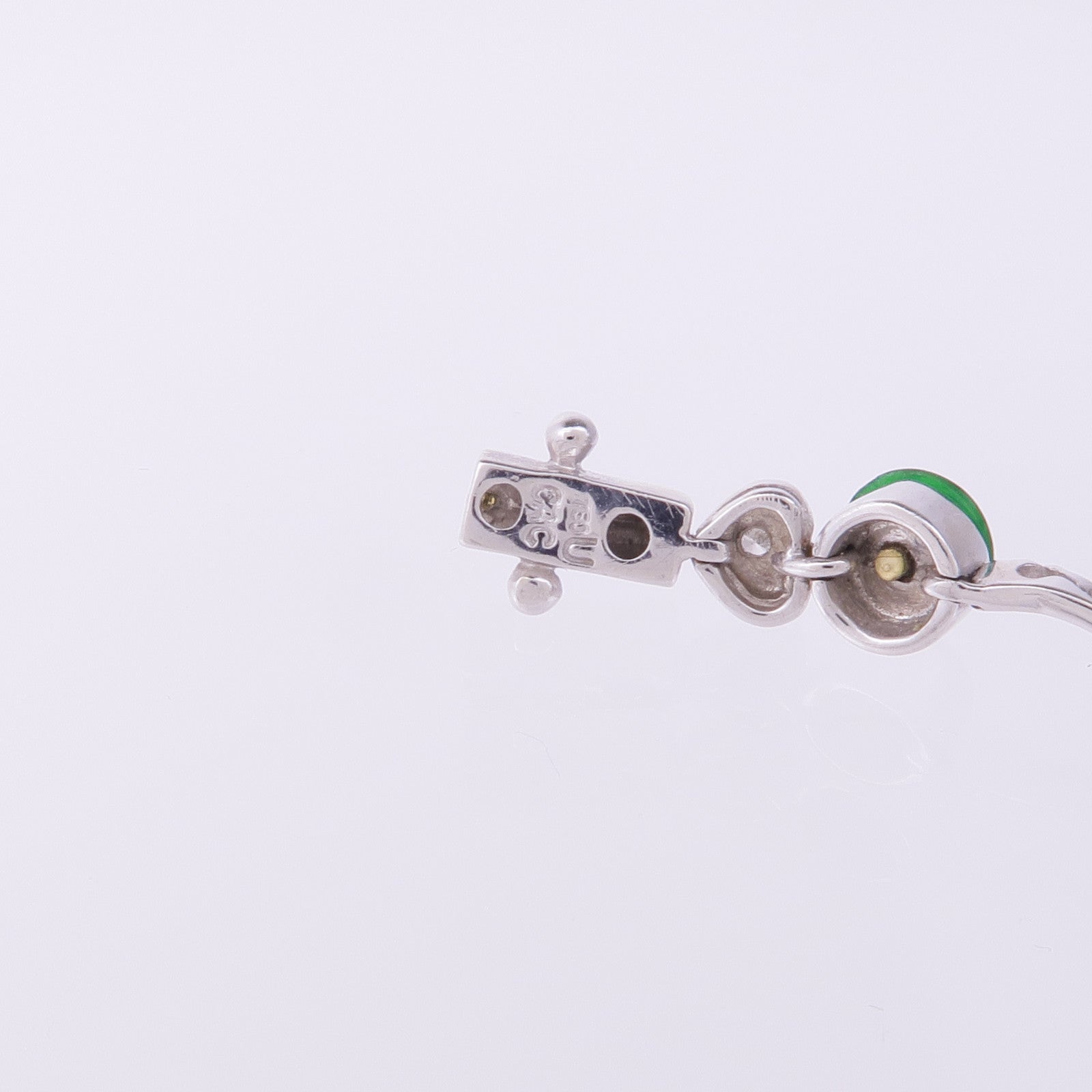 JEWELRY 18K白金Jade Diamond Bracelet翡翠/鑽石手鏈