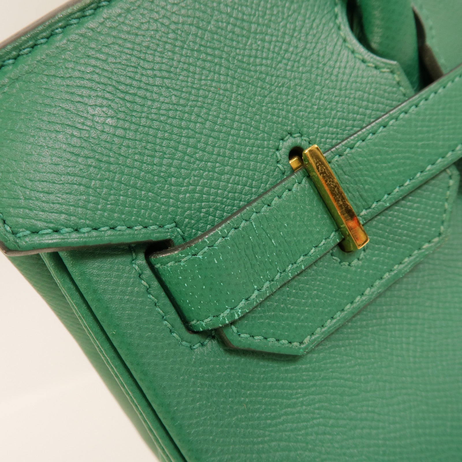 HERMES Epsom皮革Birkin 30手挽袋Malachite