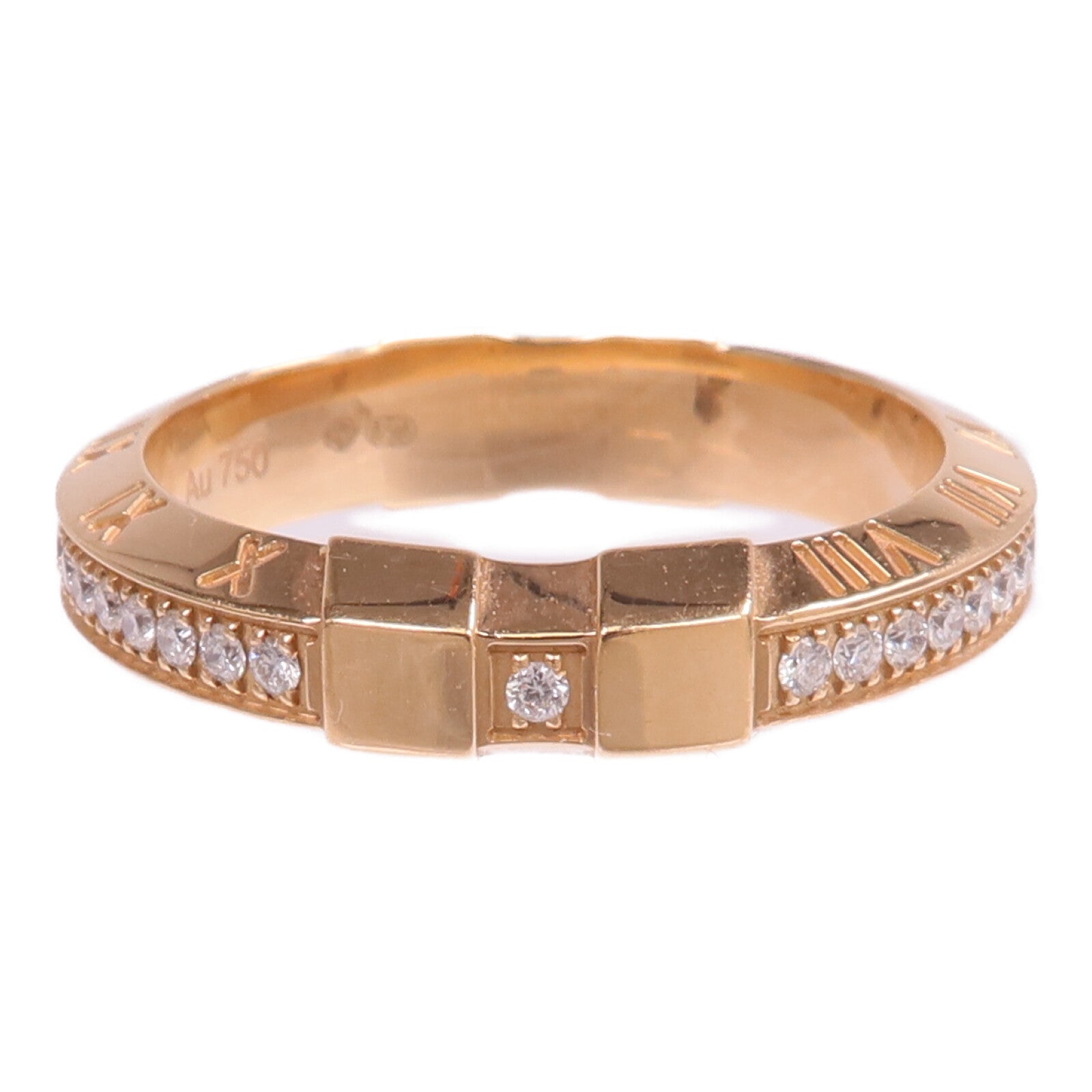 OMEGA 18K玫瑰金Omega Ring鑽石戒指Omega#54/US#6.75