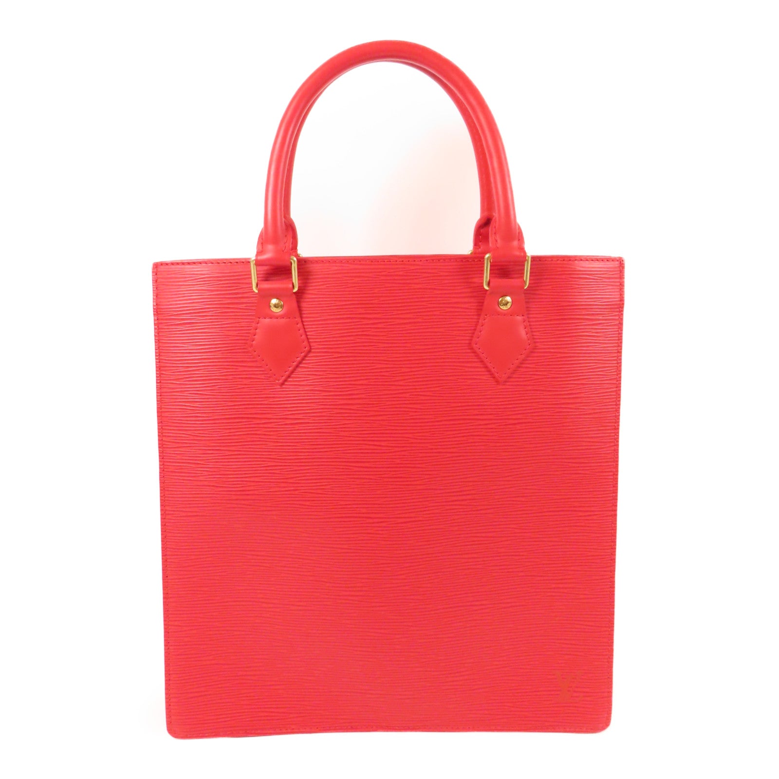 LOUIS VUITTON Epi Sac Plat PM金扣手挽袋