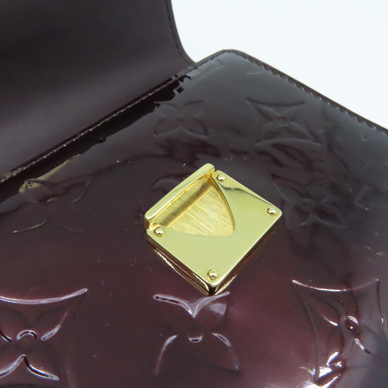 LOUIS VUITTON 【激減優惠】Monogram Vernis Koala Fold Wallet金扣錢包紅色