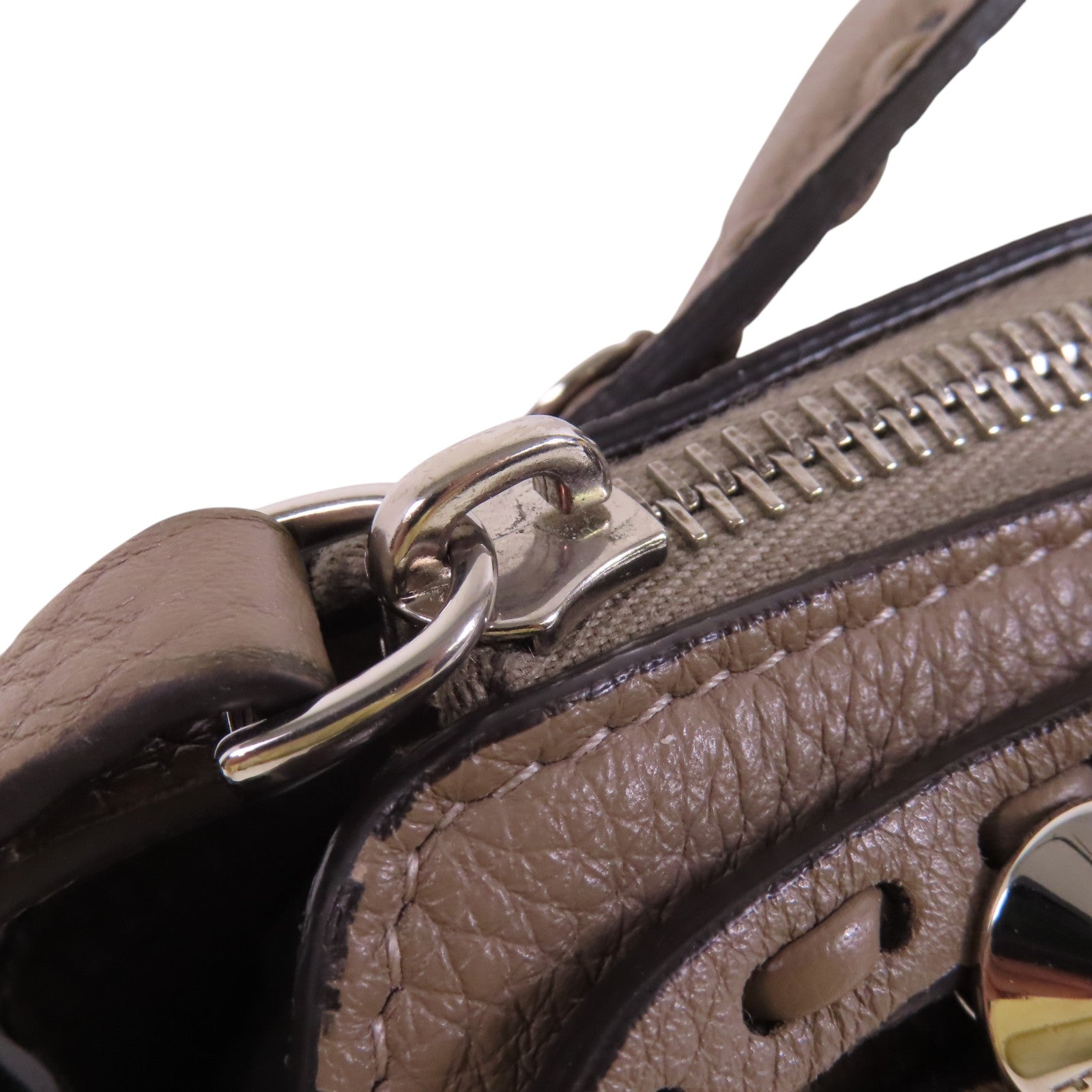 FENDI 牛皮皮革By The Way Mini銀扣手挽肩背兩用袋