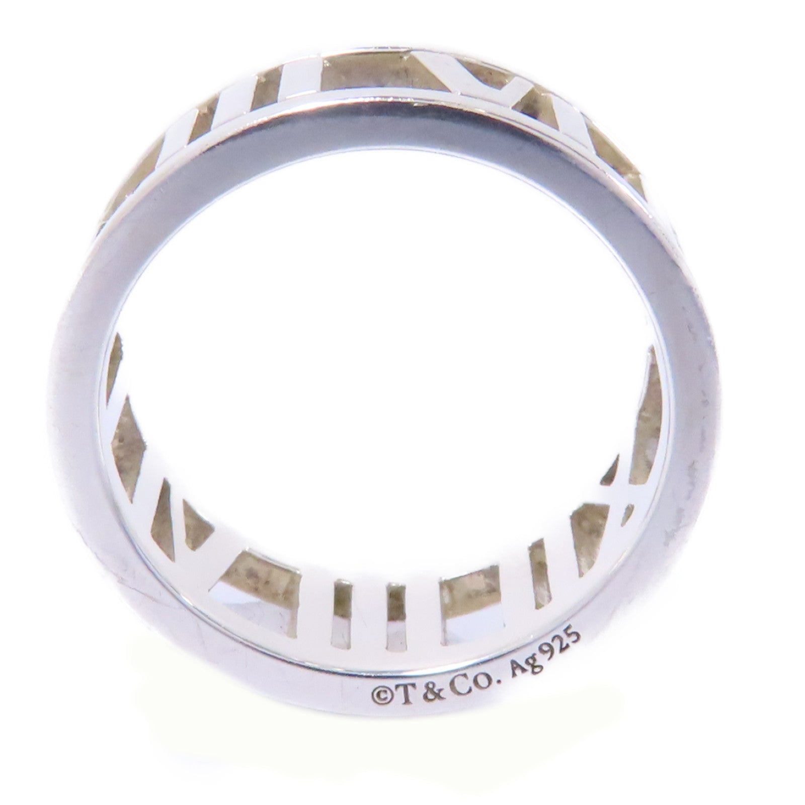 TIFFANY＆CO 925純銀Atlas Ring戒指US#5