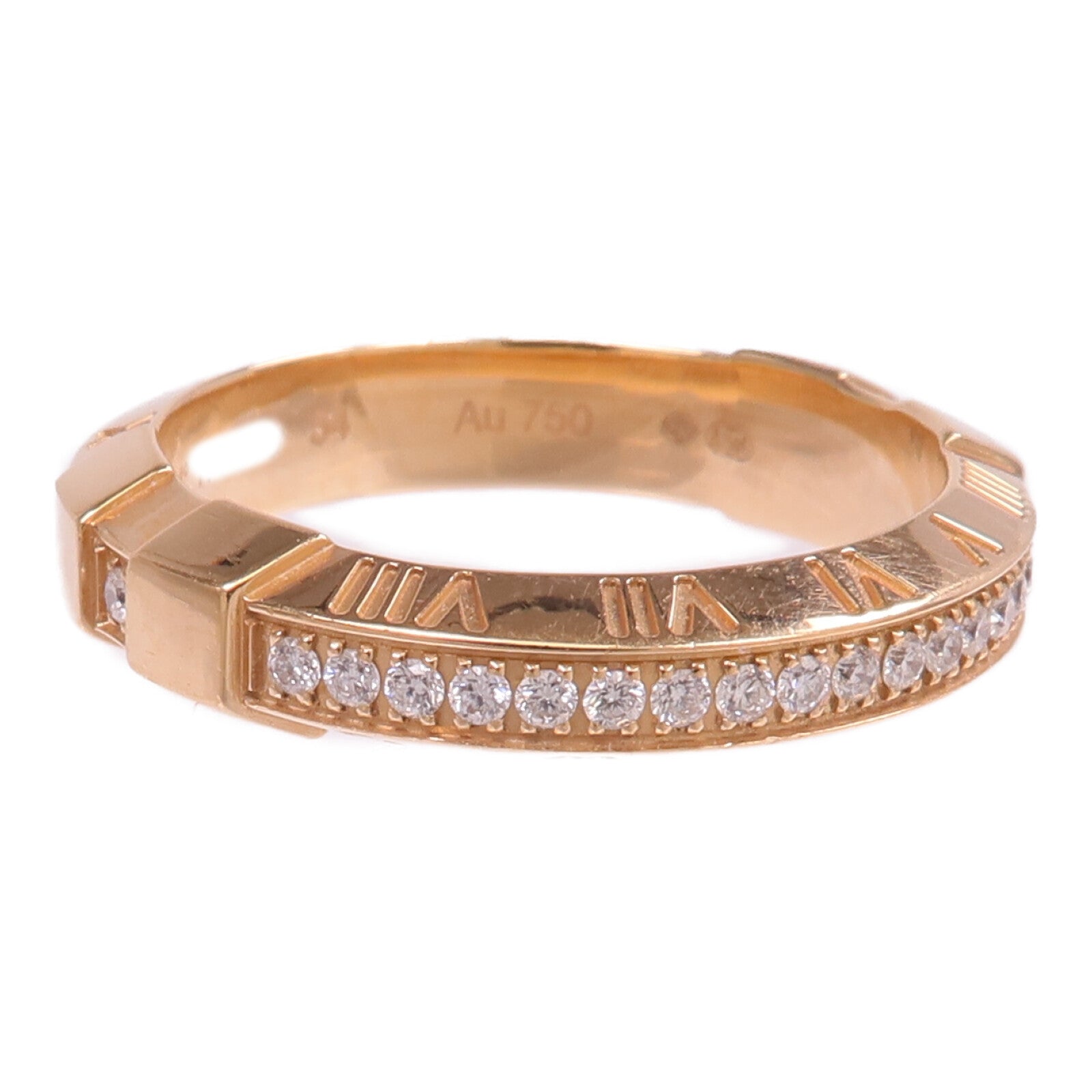 OMEGA 18K玫瑰金Omega Ring鑽石戒指Omega#54/US#6.75