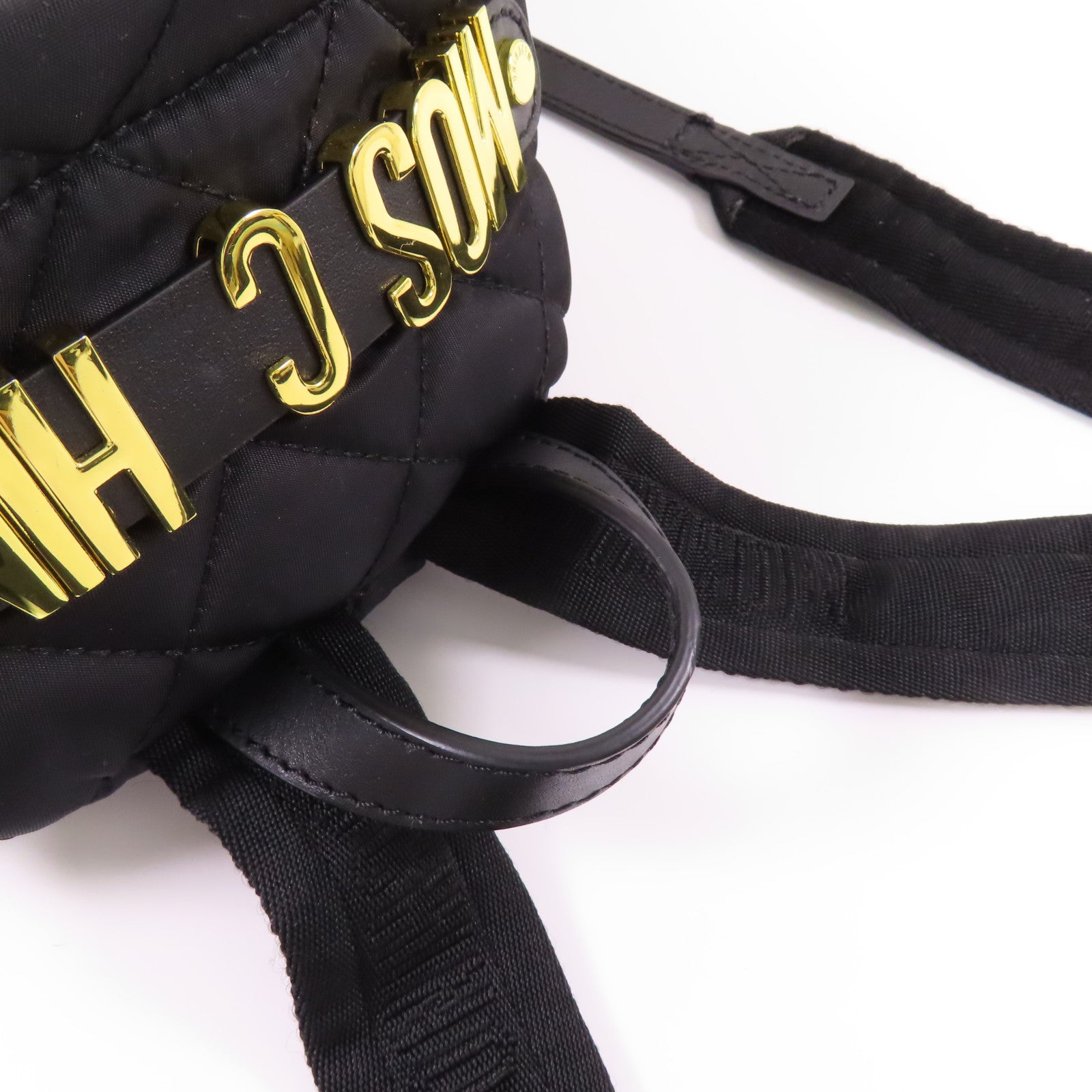 MOSCHINO 尼龍Backpack金扣背包