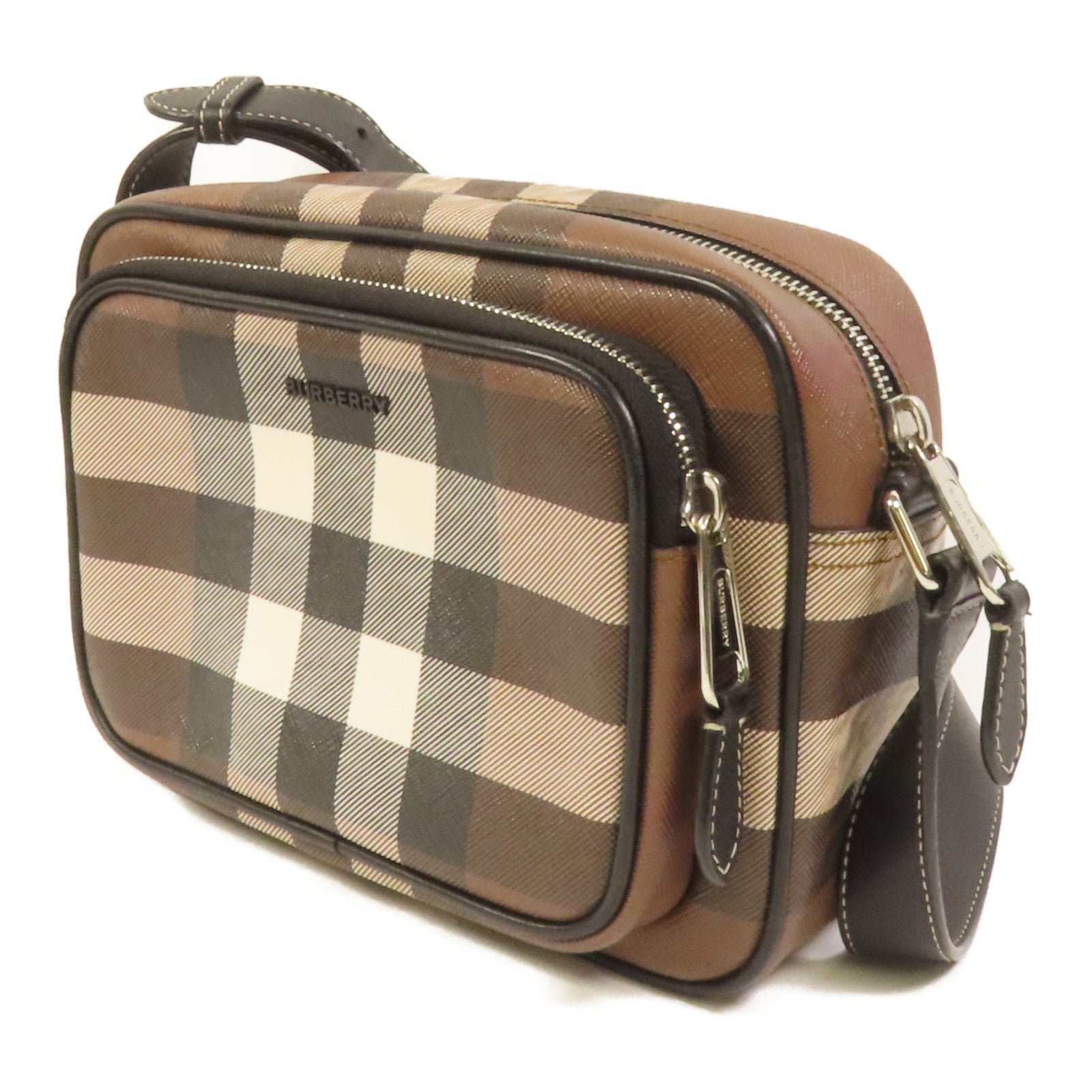 BURBERRY 塗層帆布Shoulder Bag肩背袋