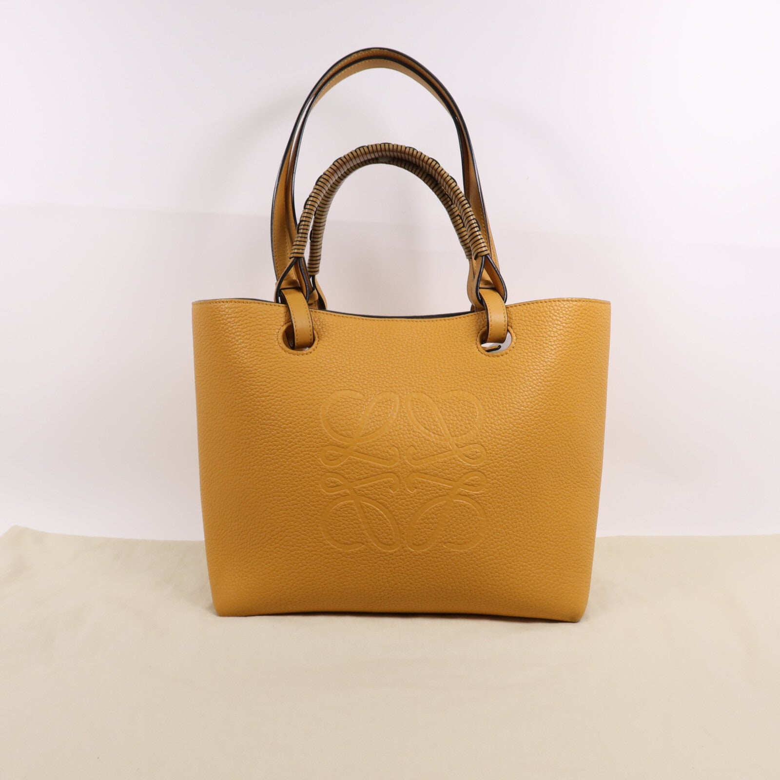 LOEWE 牛皮皮革Anagram Tote Bag手挽肩背兩用袋