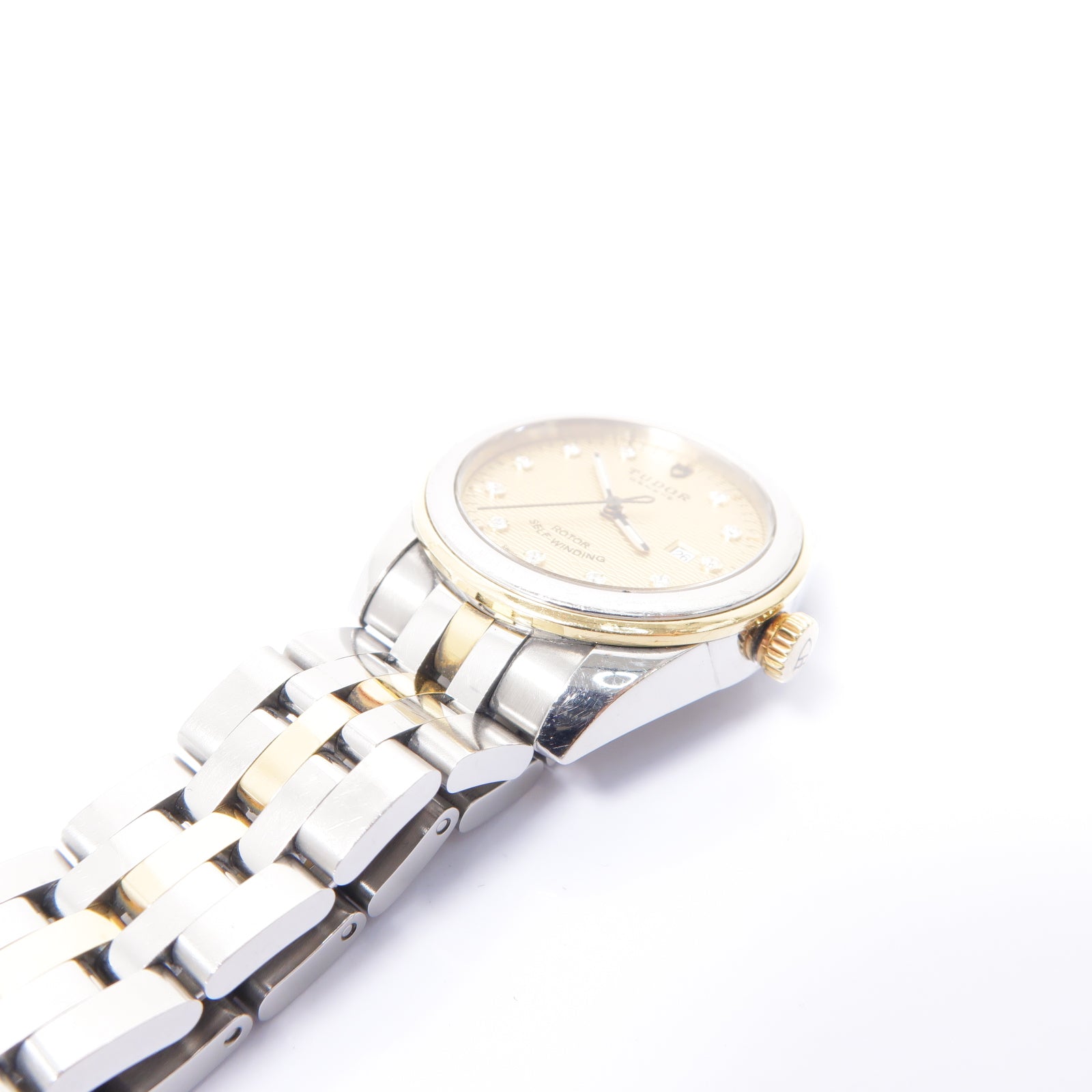 TUDOR Glamour Date18K黃金/不鏽鋼手錶自動機芯金色