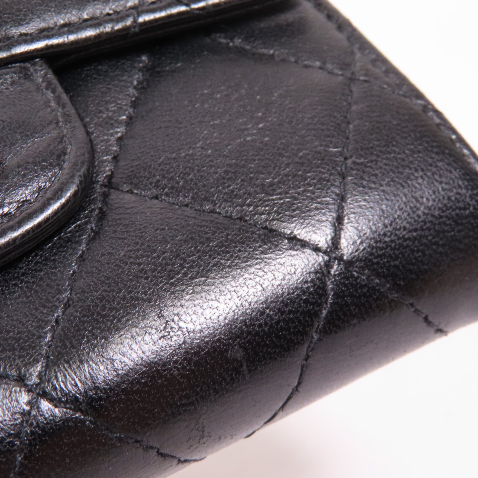 CHANEL 羊皮皮革Card Case銀扣卡片套