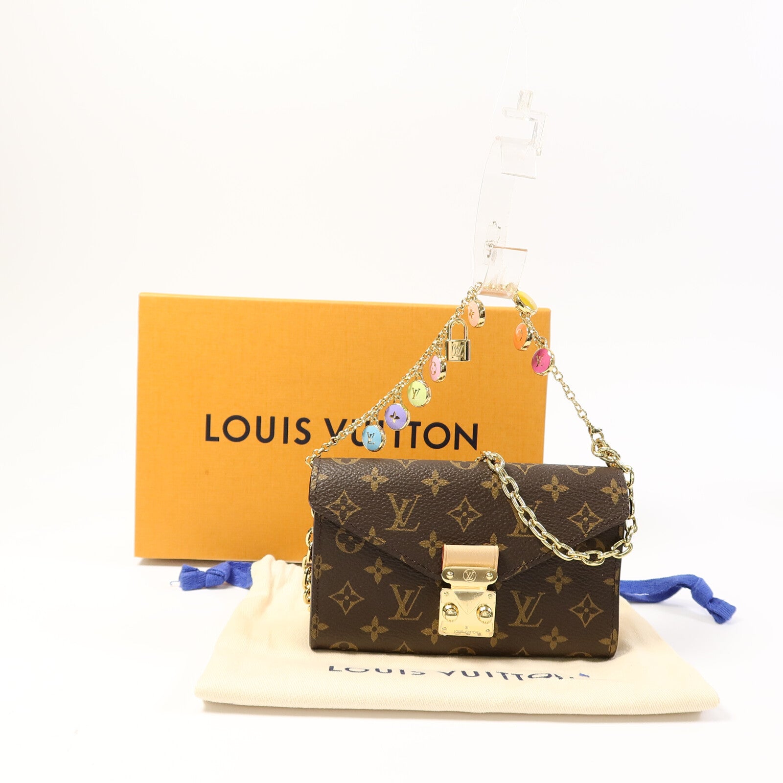 LOUIS VUITTON Monogram Pouch Metis鏈帶手挽肩背兩用袋