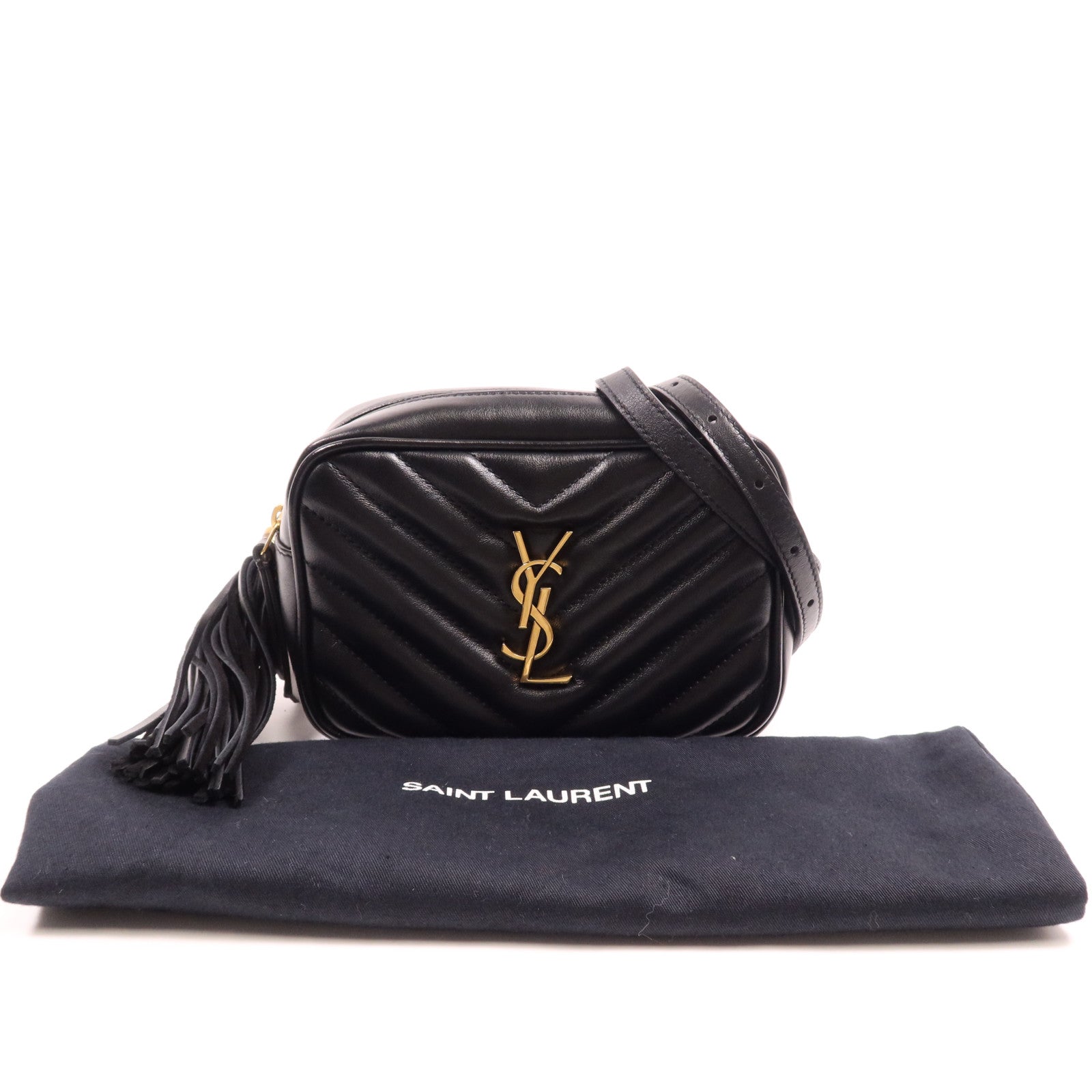 YVES SAINT LAURENT 牛皮皮革Waist Bag金扣腰包