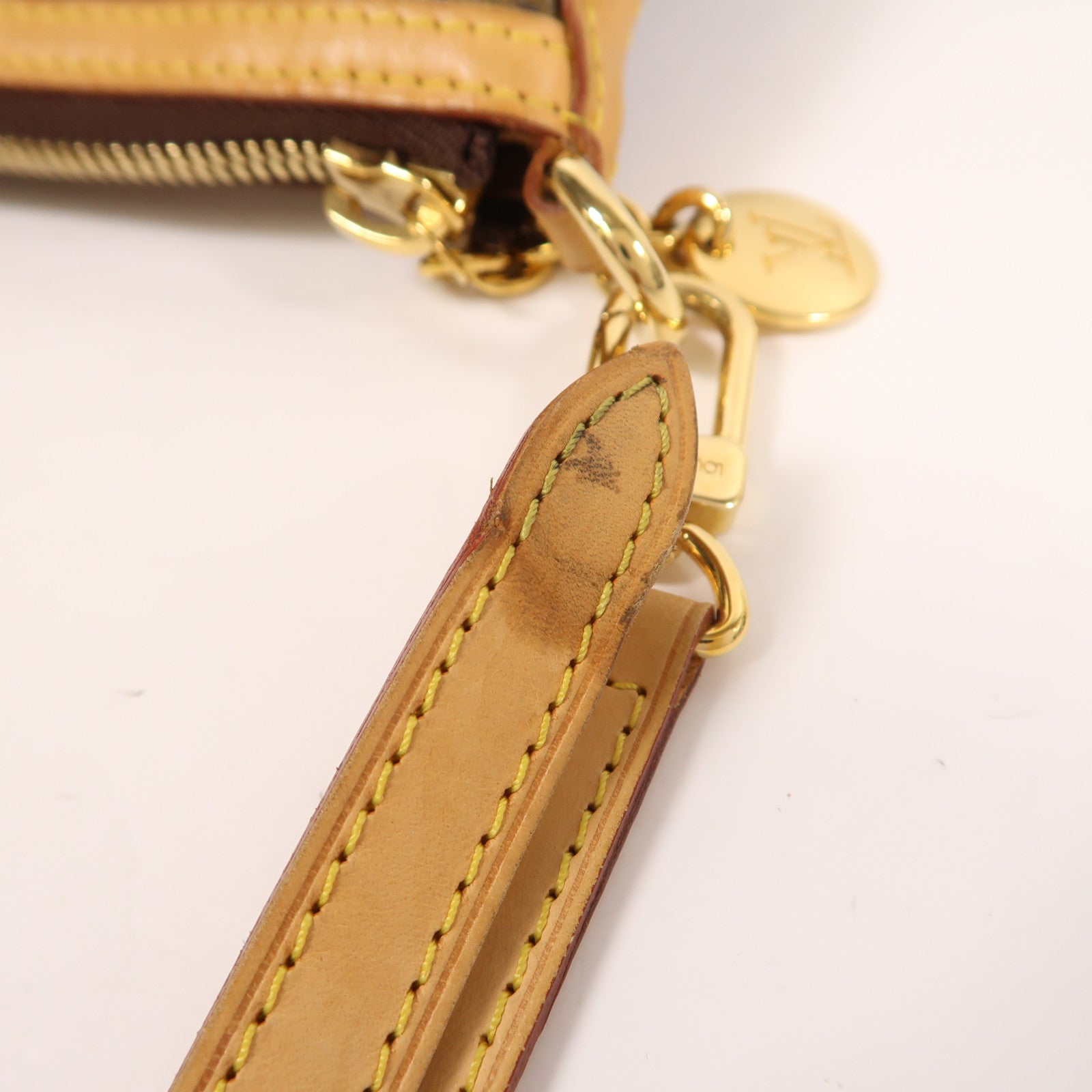 LOUIS VUITTON Monogram Palermo GM金扣手挽肩背兩用袋棕色