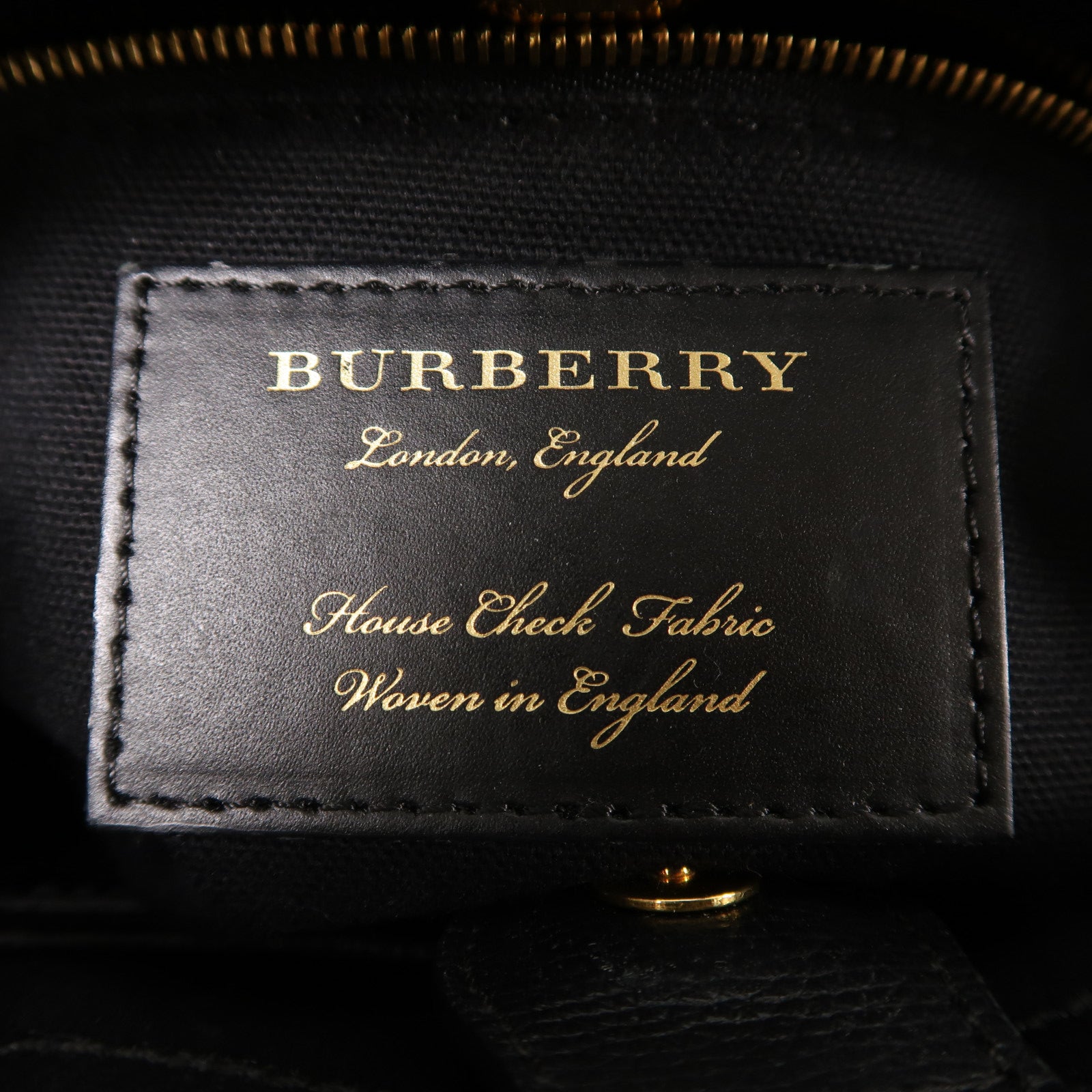 BURBERRY 牛皮皮革/帆布2 Way Shoulder金扣手挽肩背兩用袋