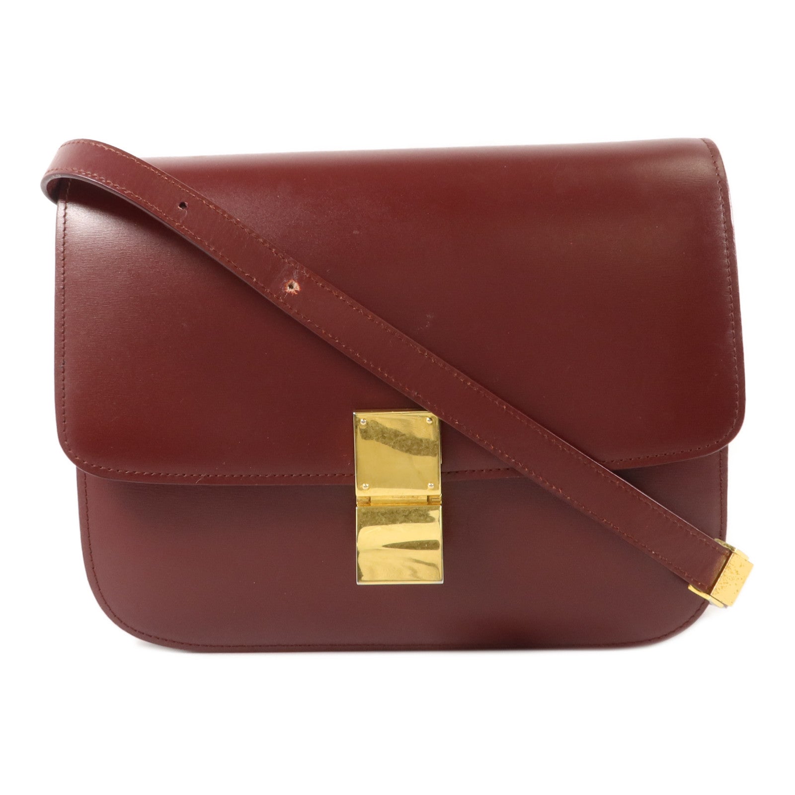 CELINE 牛皮皮革Classic Box Medium肩背袋
