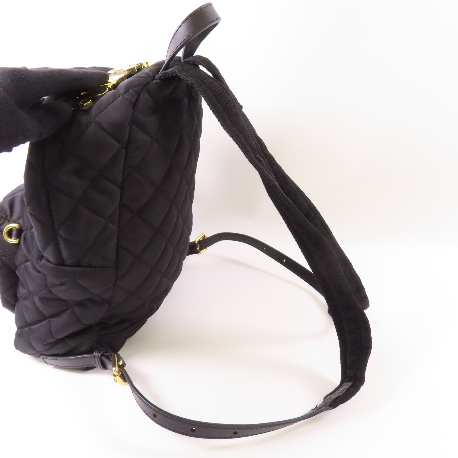 MOSCHINO 尼龍Backpack金扣背包