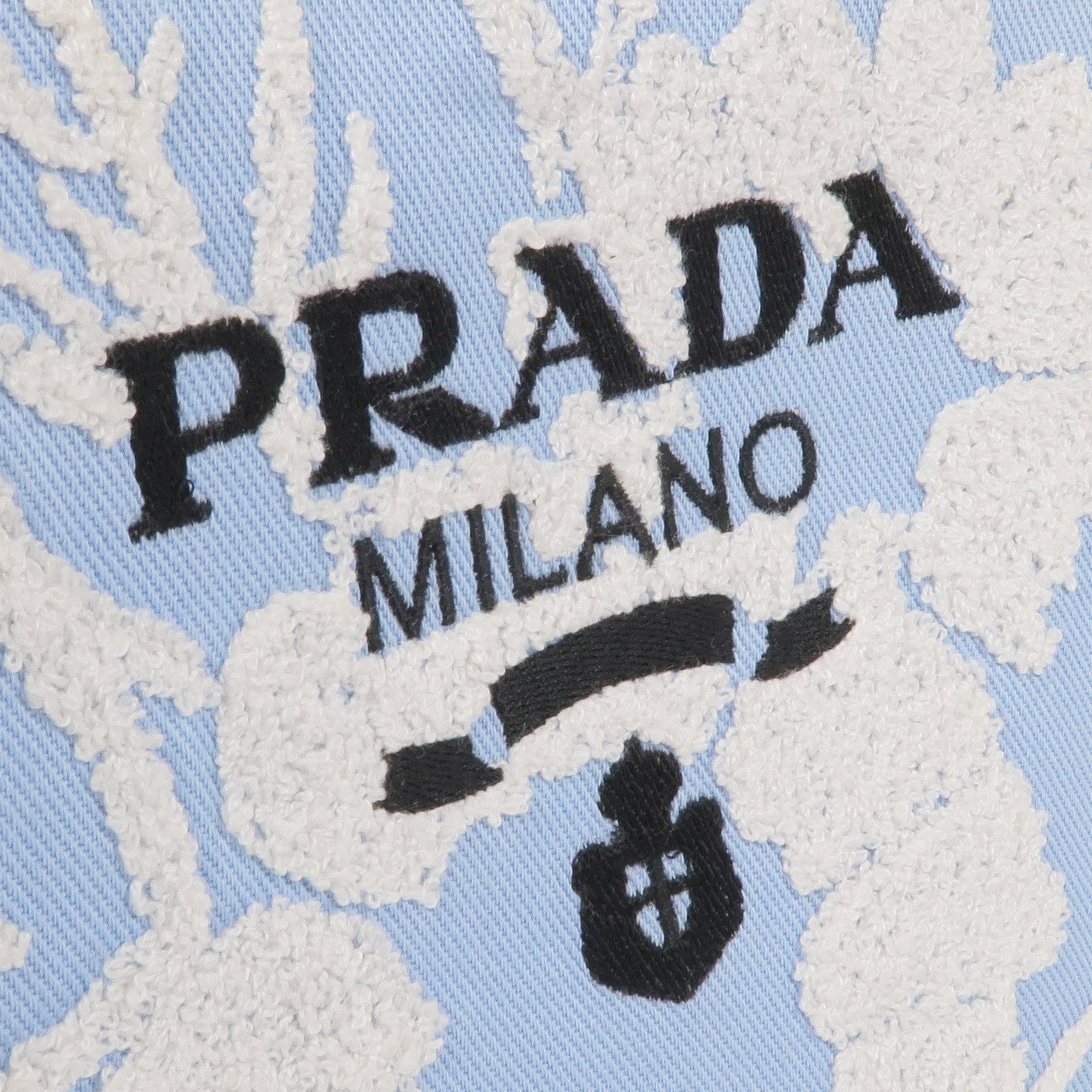 PRADA 帆布Drill Tote銀扣手挽肩背兩用袋