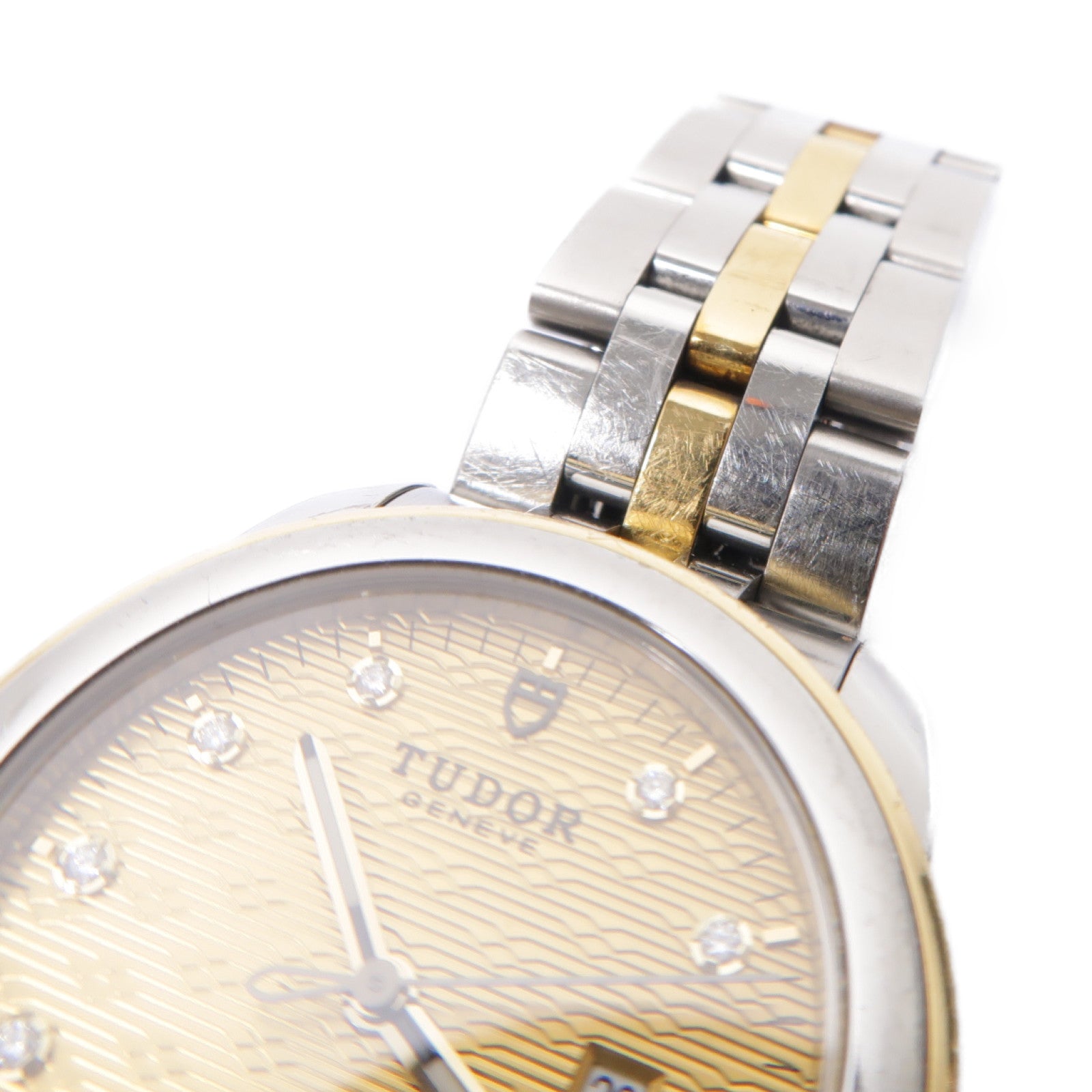 TUDOR Glamour Date18K黃金/不鏽鋼手錶自動機芯金色