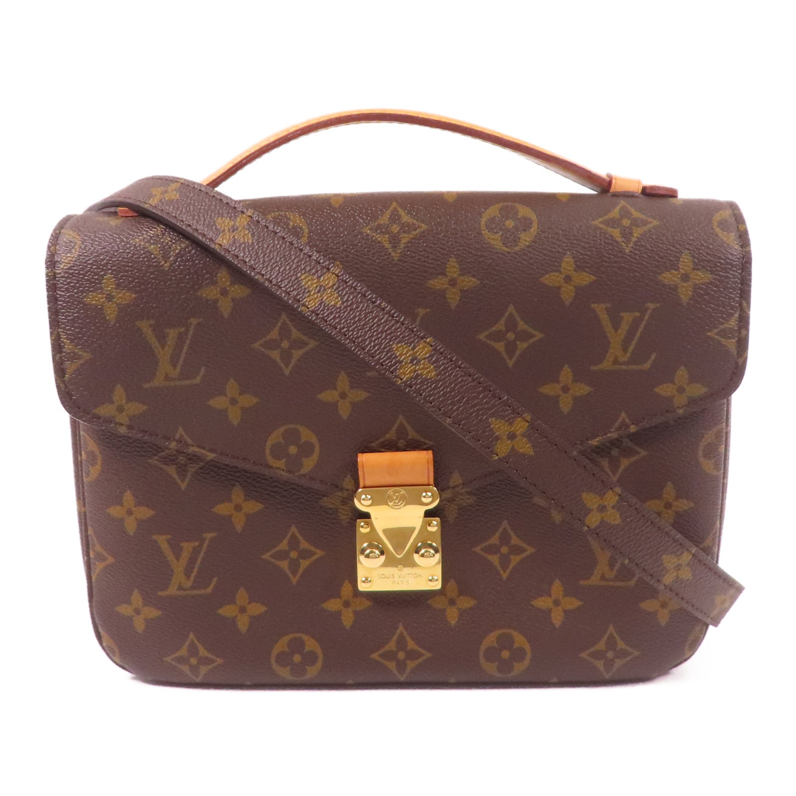 LOUIS VUITTON Monogram Pochette Metis MM金扣手挽肩背兩用袋