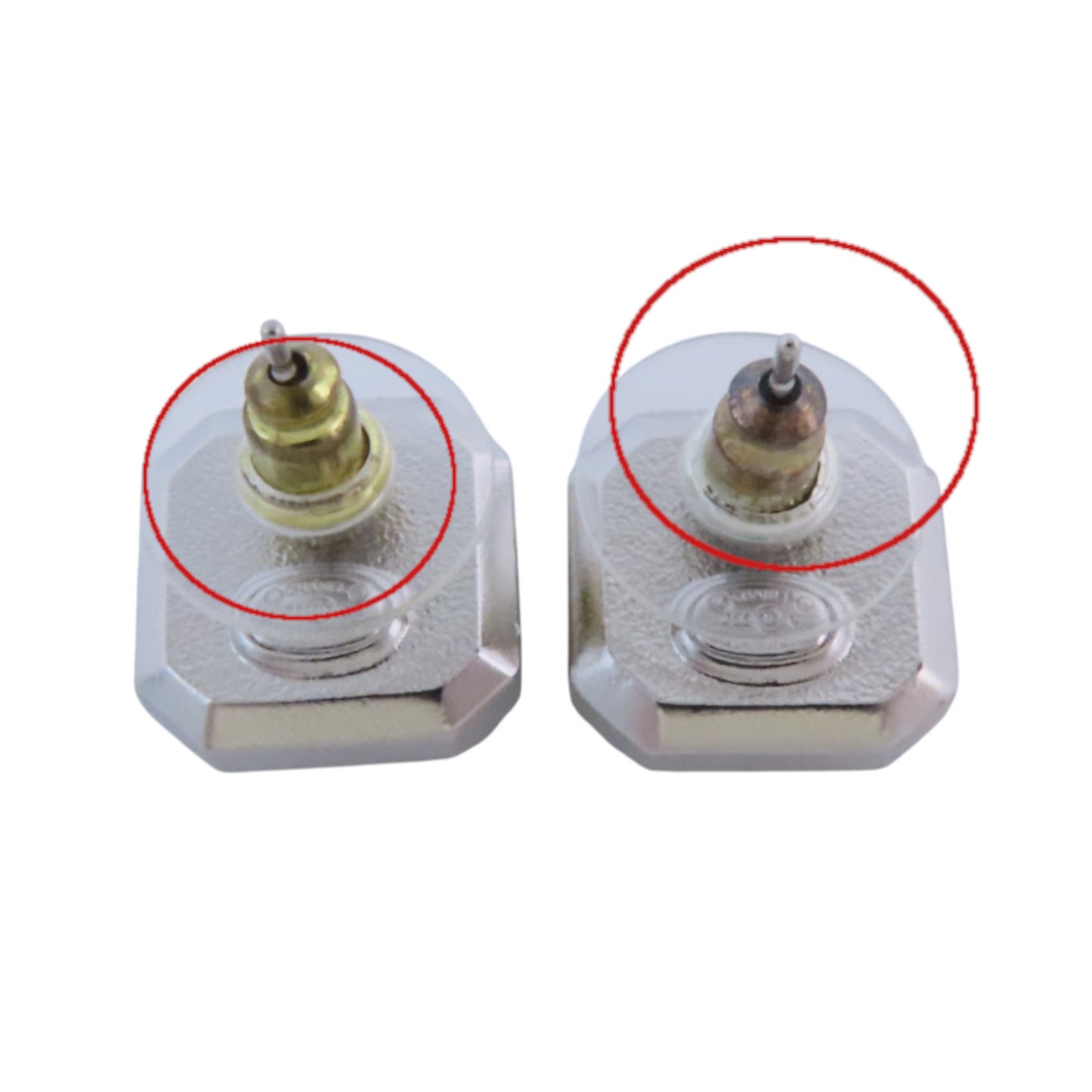 CHANEL 金屬/仿珍珠/水鑽Earrings金扣耳環