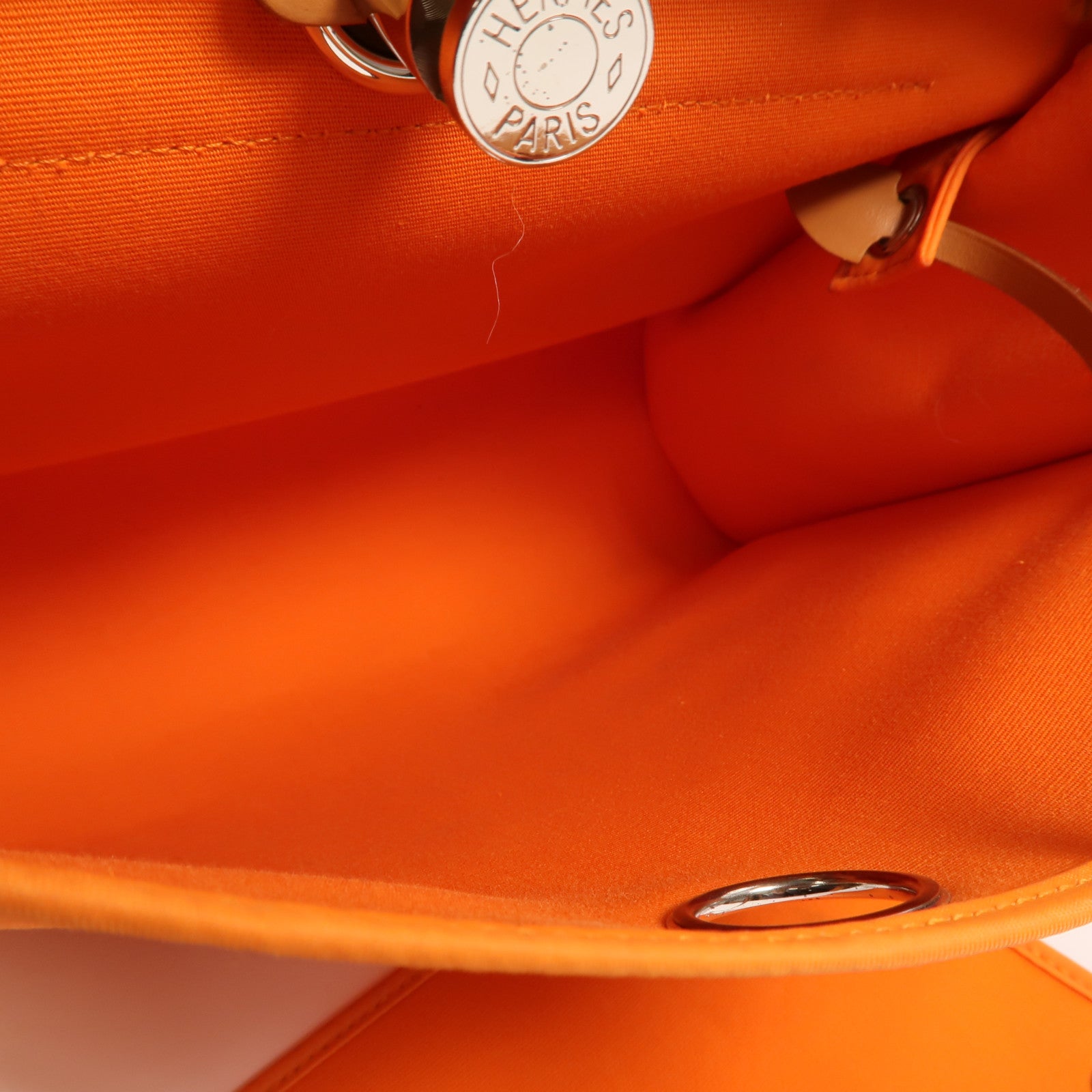 HERMES 帆布Herbag PM手挽肩背兩用袋Orange