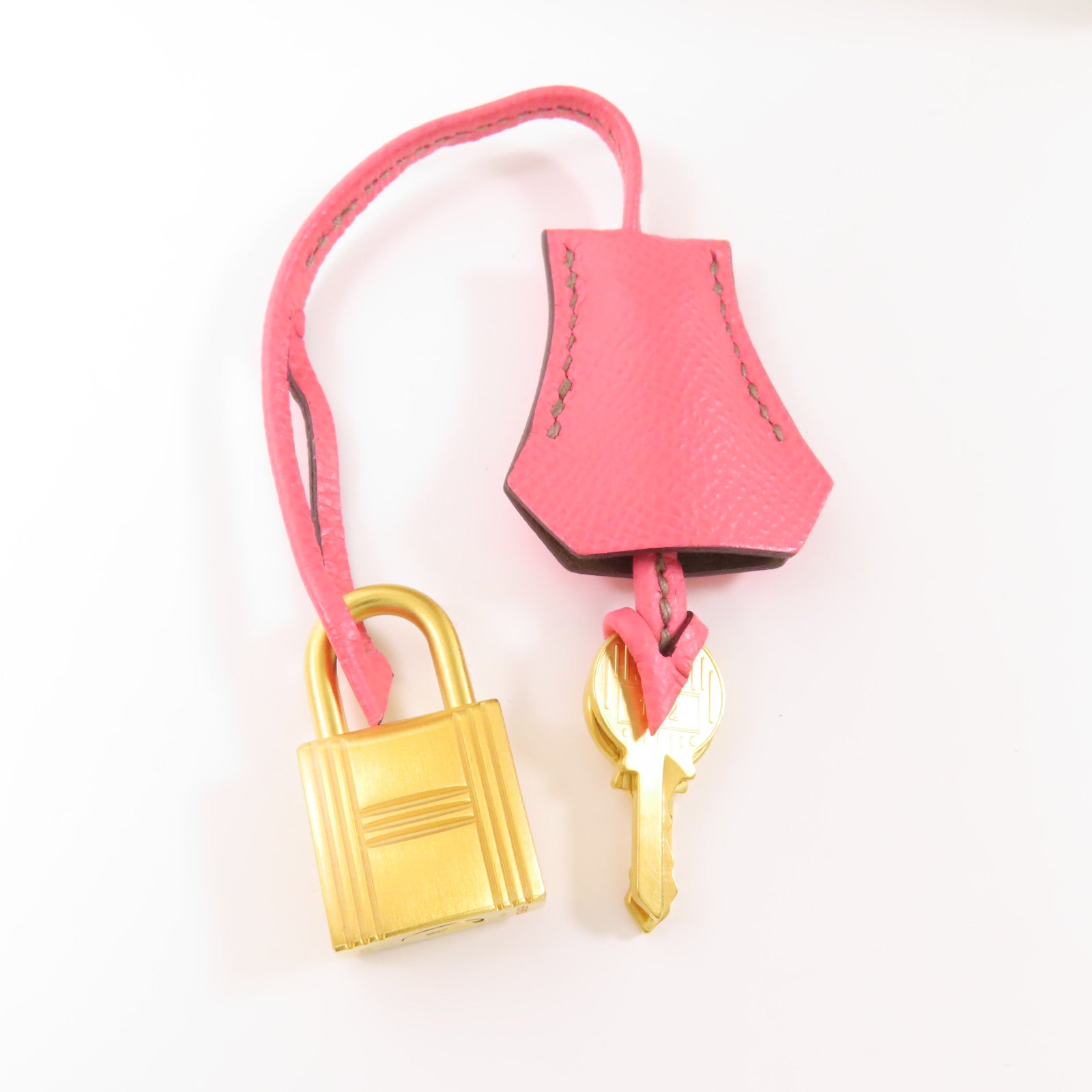 HERMES Epsom皮革Kelly 25金扣手挽肩背兩用袋Etoupe/Rose Azalee