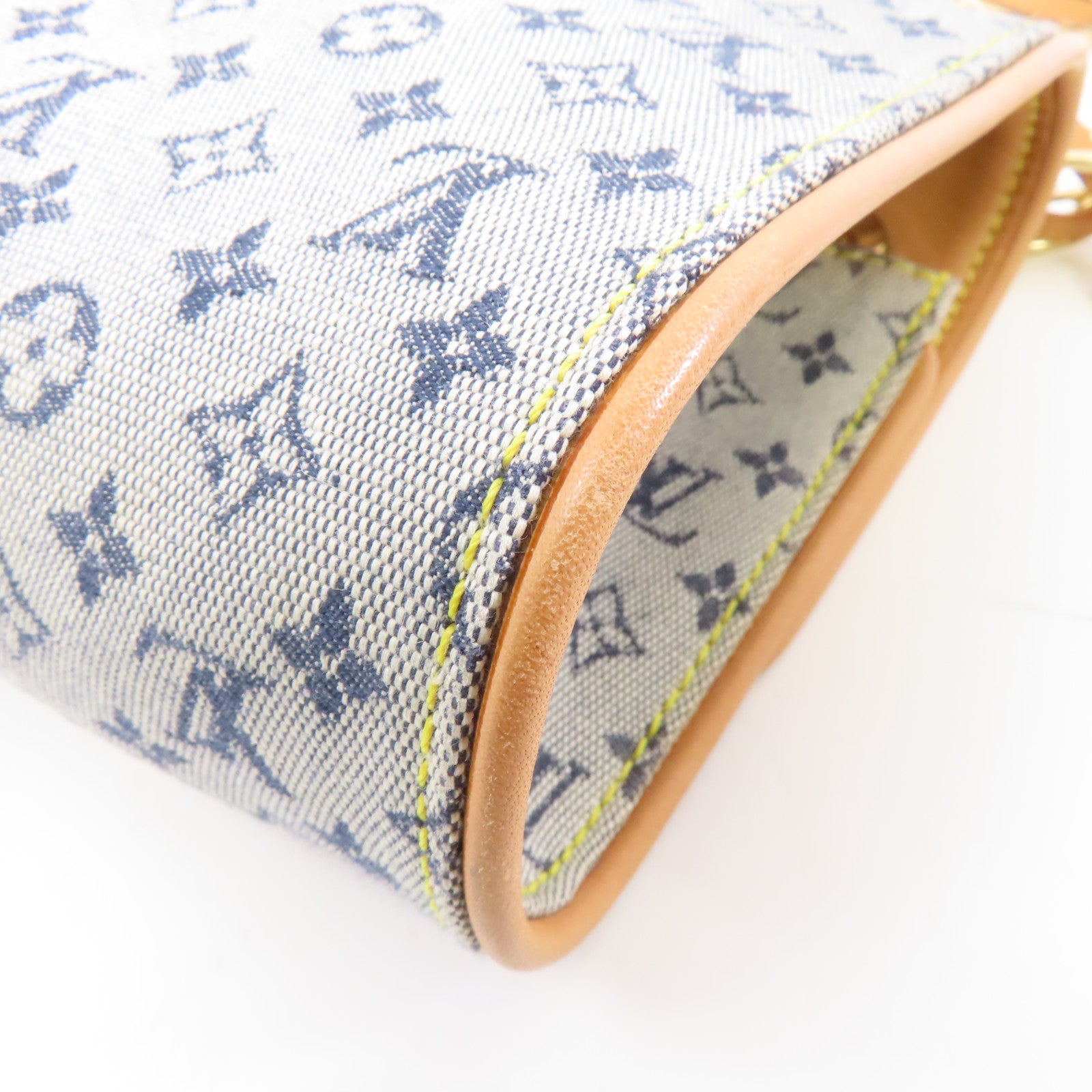 LOUIS VUITTON Monogram Mini Camille Bag金扣鏈帶肩背袋藍色