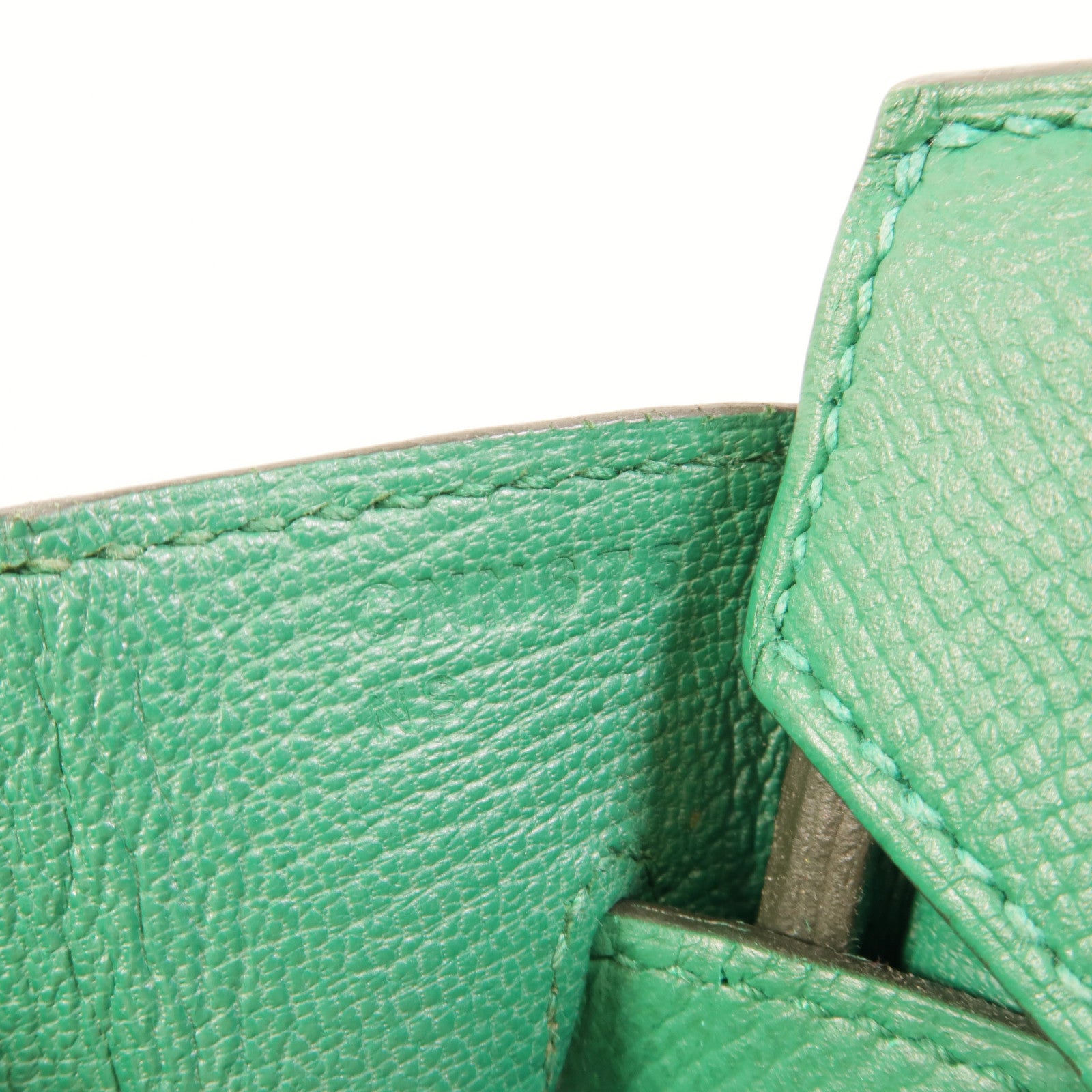 HERMES Epsom皮革Birkin 30手挽袋Malachite