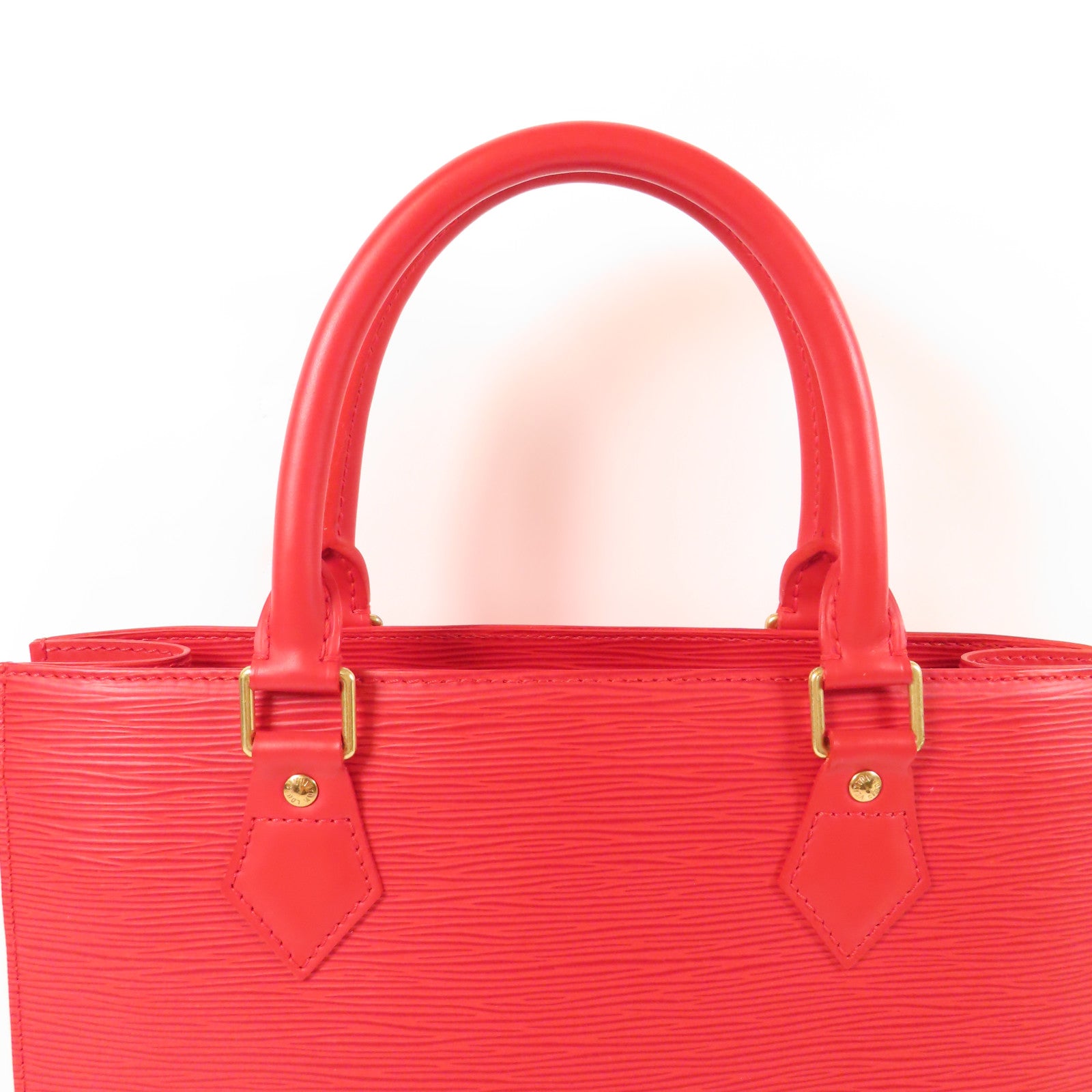 LOUIS VUITTON Epi Sac Plat PM金扣手挽袋