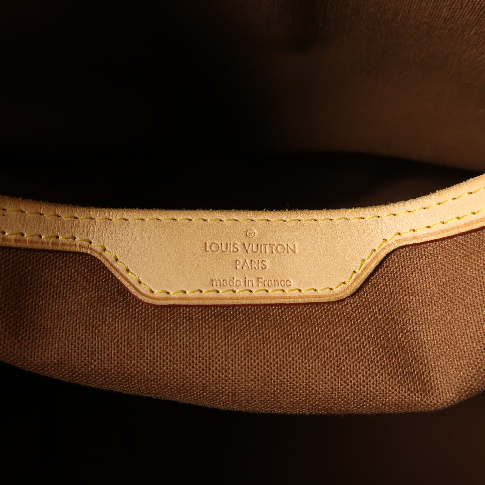 LOUIS VUITTON Monogram Palermo GM金扣手挽肩背兩用袋棕色