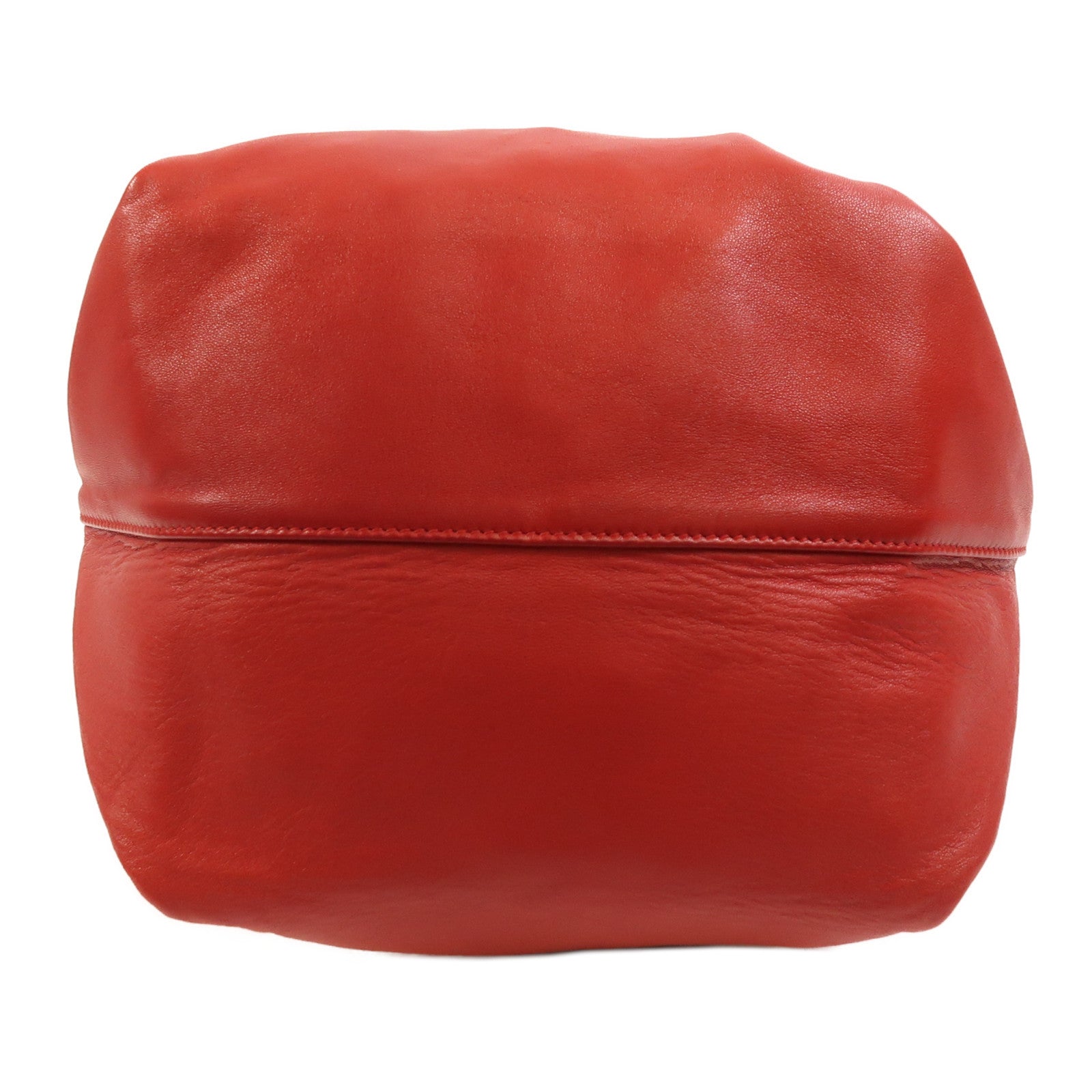 SAINT LAURENT 【激減優惠】羊皮皮革Teddy Bucket銀扣肩背袋