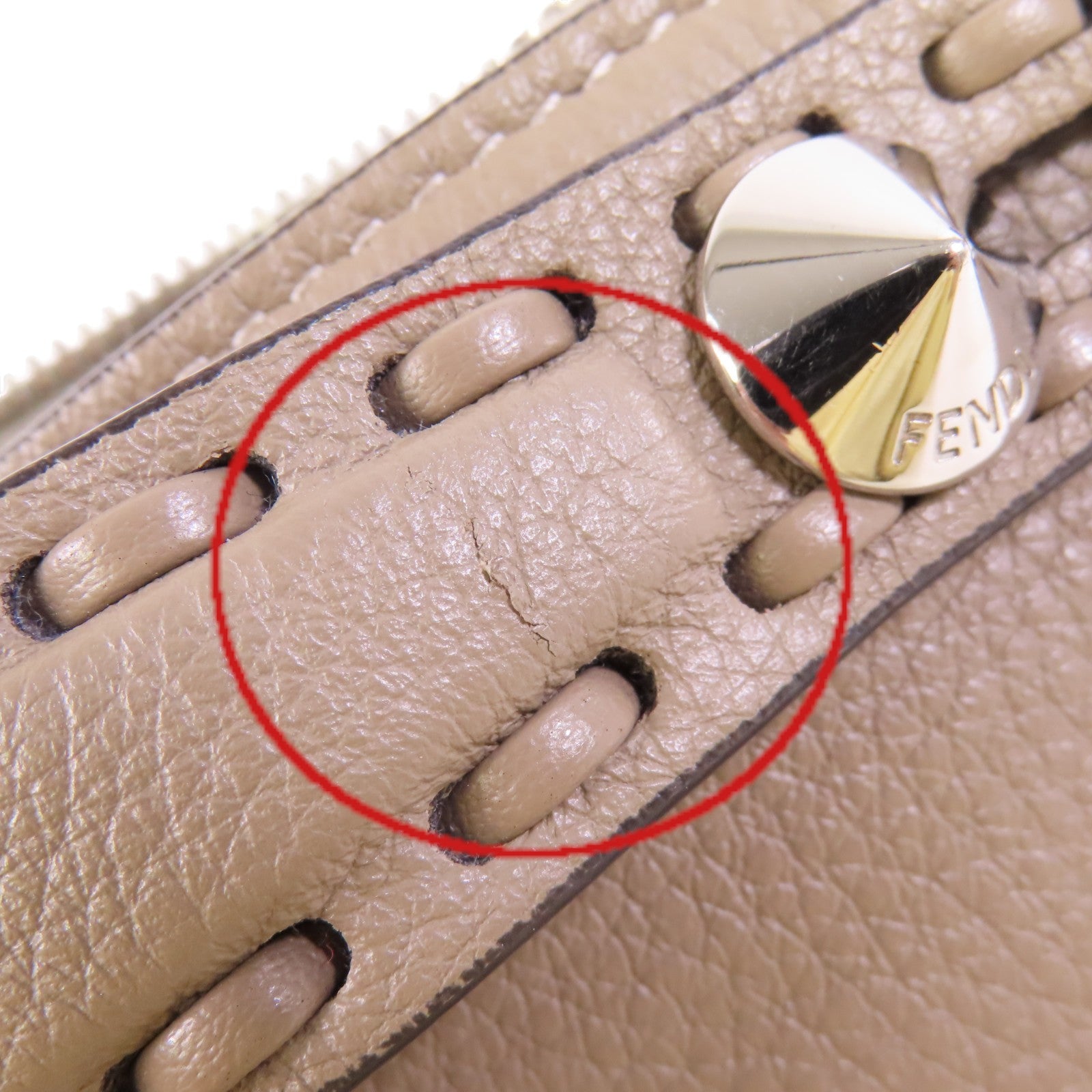 FENDI 牛皮皮革By The Way Mini銀扣手挽肩背兩用袋