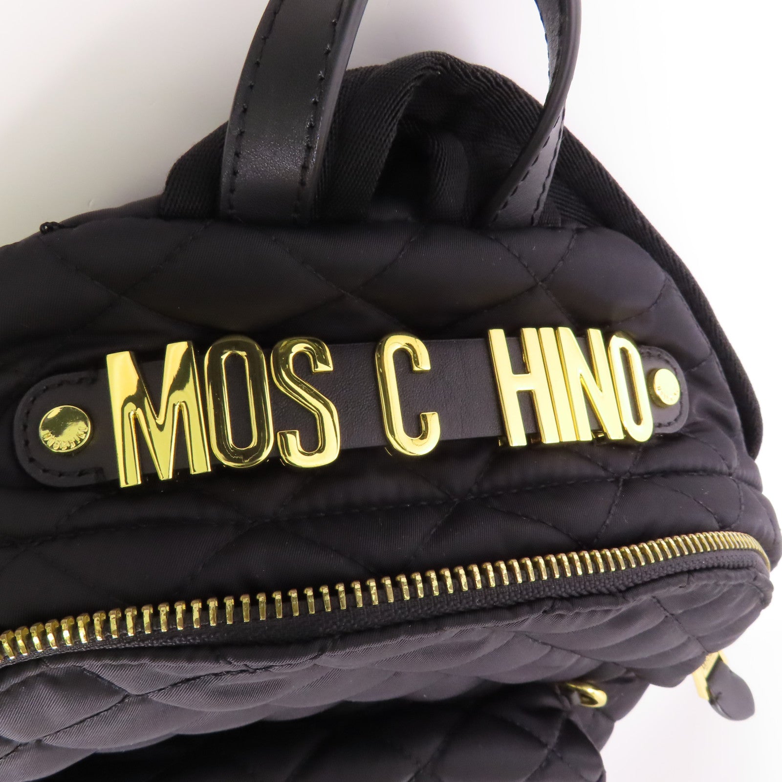 MOSCHINO 尼龍Backpack金扣背包