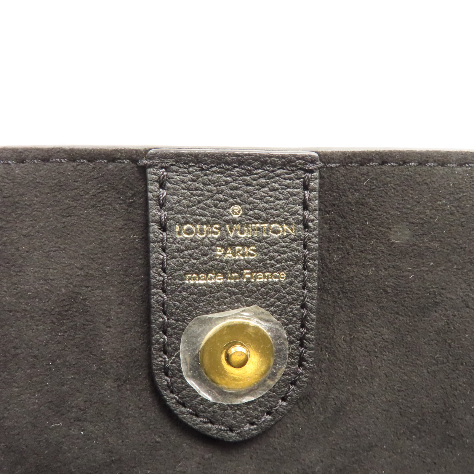 LOUIS VUITTON 牛皮皮革Lockme Tote PM金扣手挽肩背兩用袋黑色