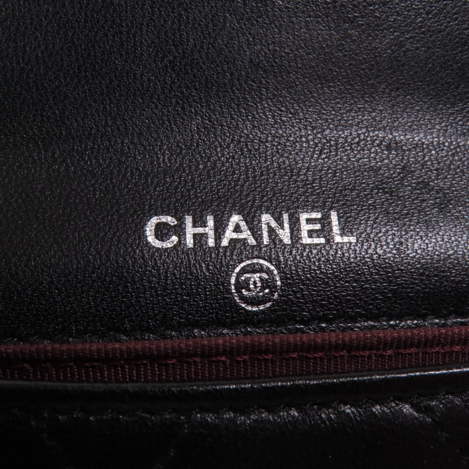 CHANEL 羊皮皮革Card Case銀扣卡片套