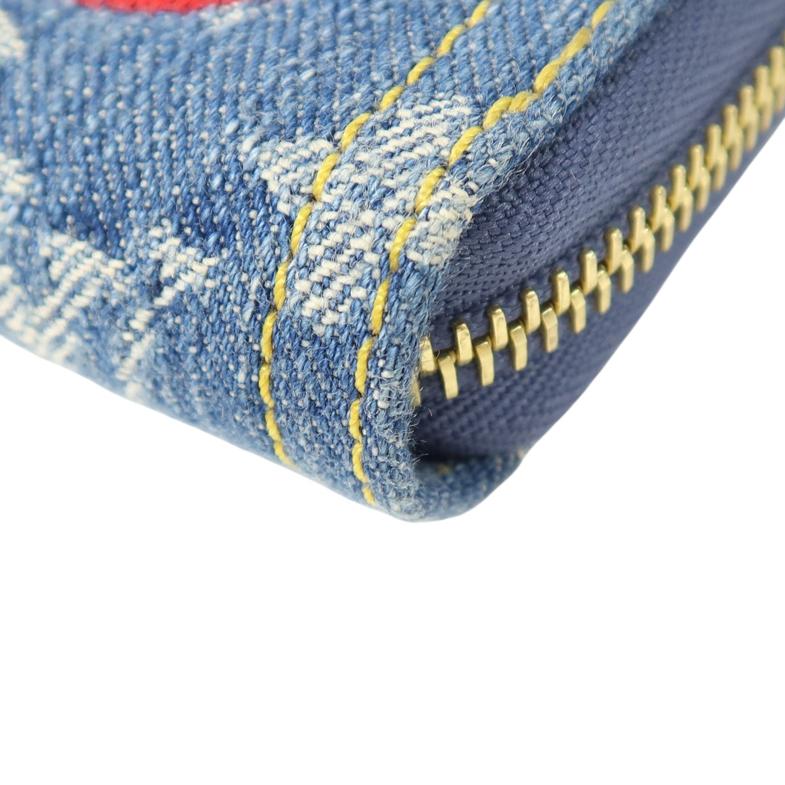 LOUIS VUITTON Monogram Denim/Cherry Takashi Murakami Long Wallet金扣長錢包