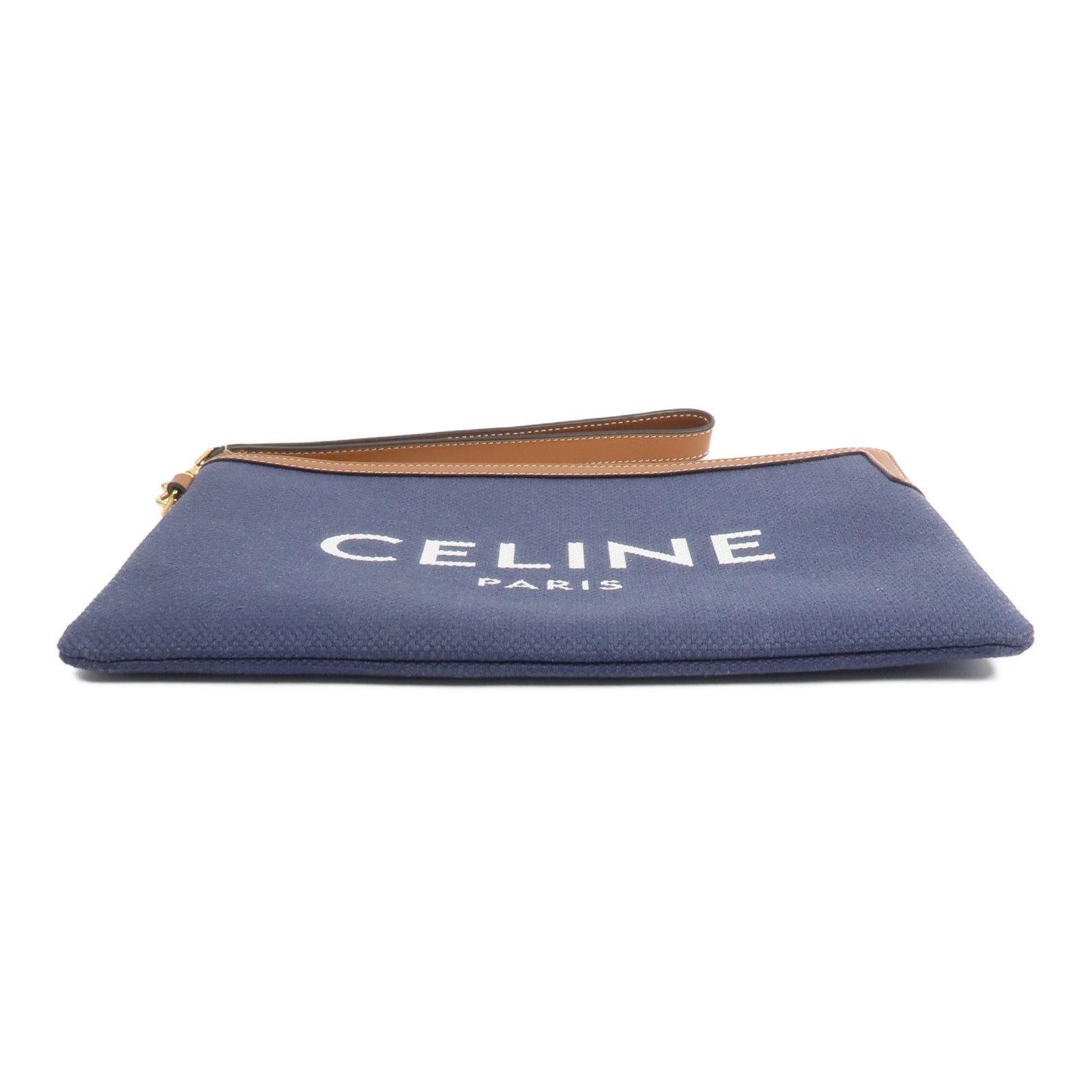 CELINE 牛仔布Denim Zipped Pouch With Strap手拿包