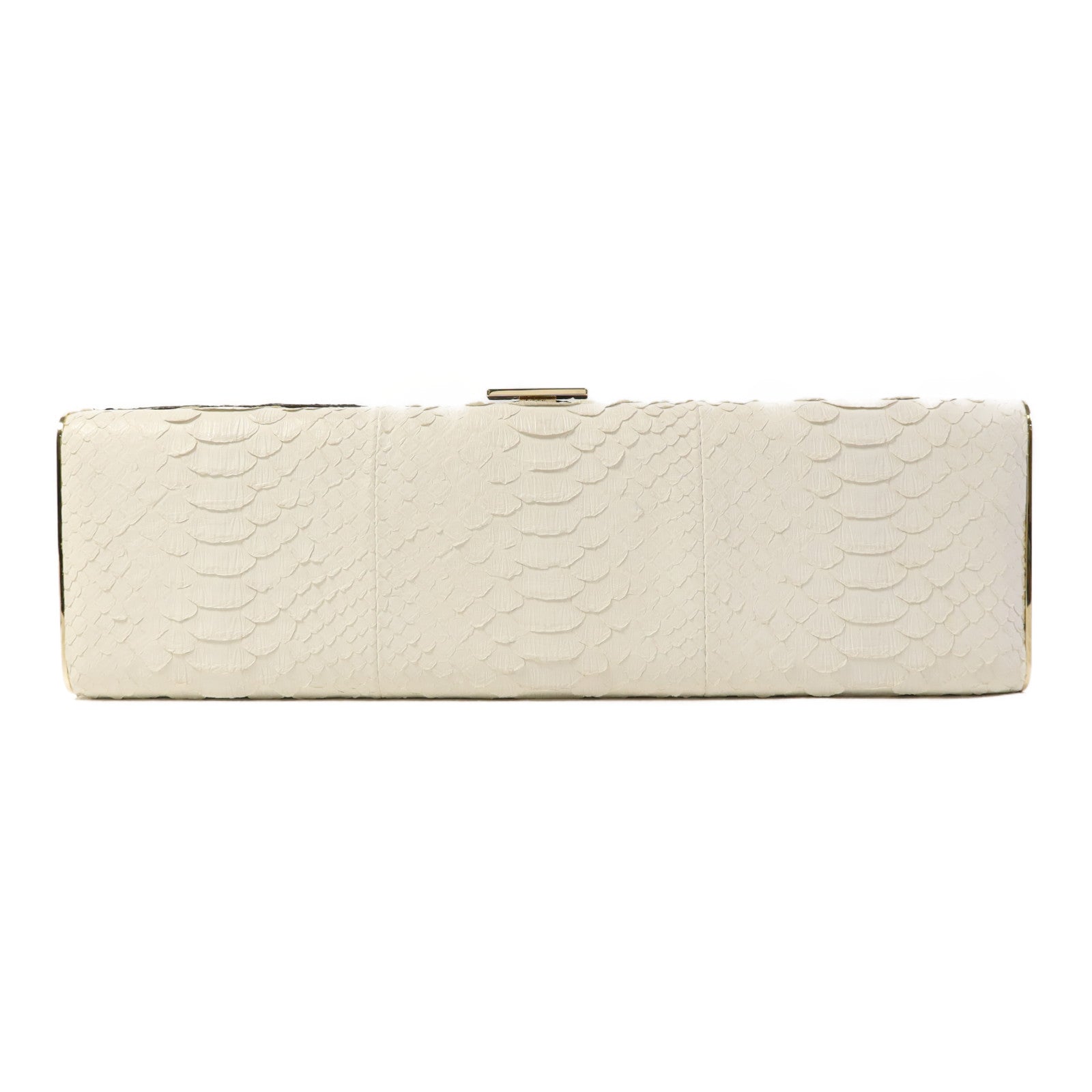 CHANEL 蛇皮皮革Clutch Bag金扣手拿包