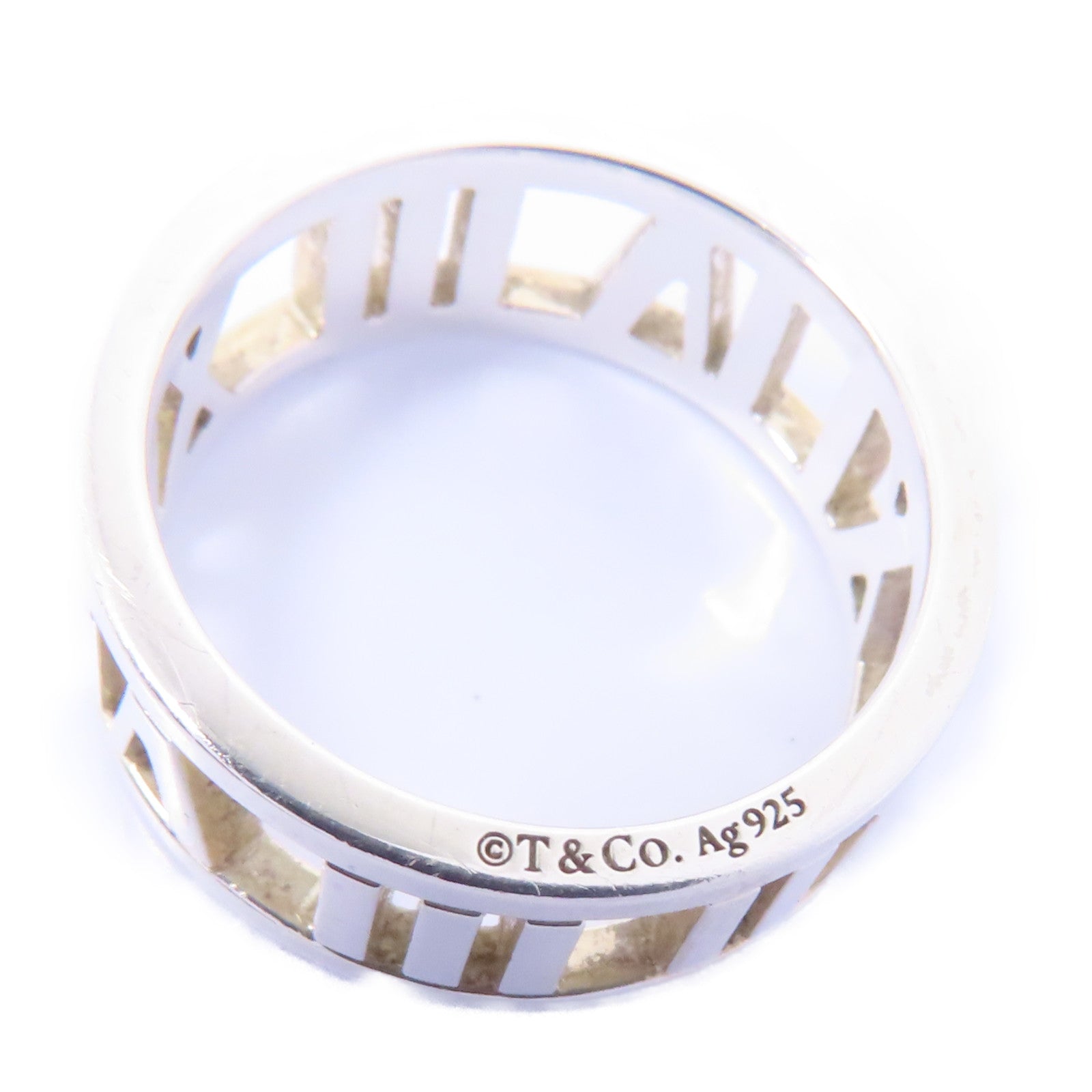 TIFFANY＆CO 925純銀Atlas Ring戒指US#5