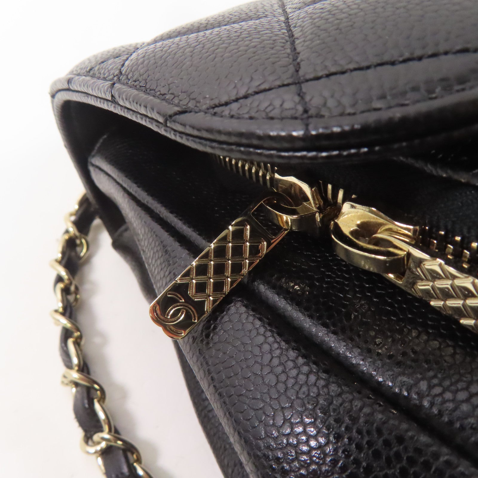 CHANEL 牛皮皮革2 Way Shoulder Bag手挽肩背兩用袋黑色