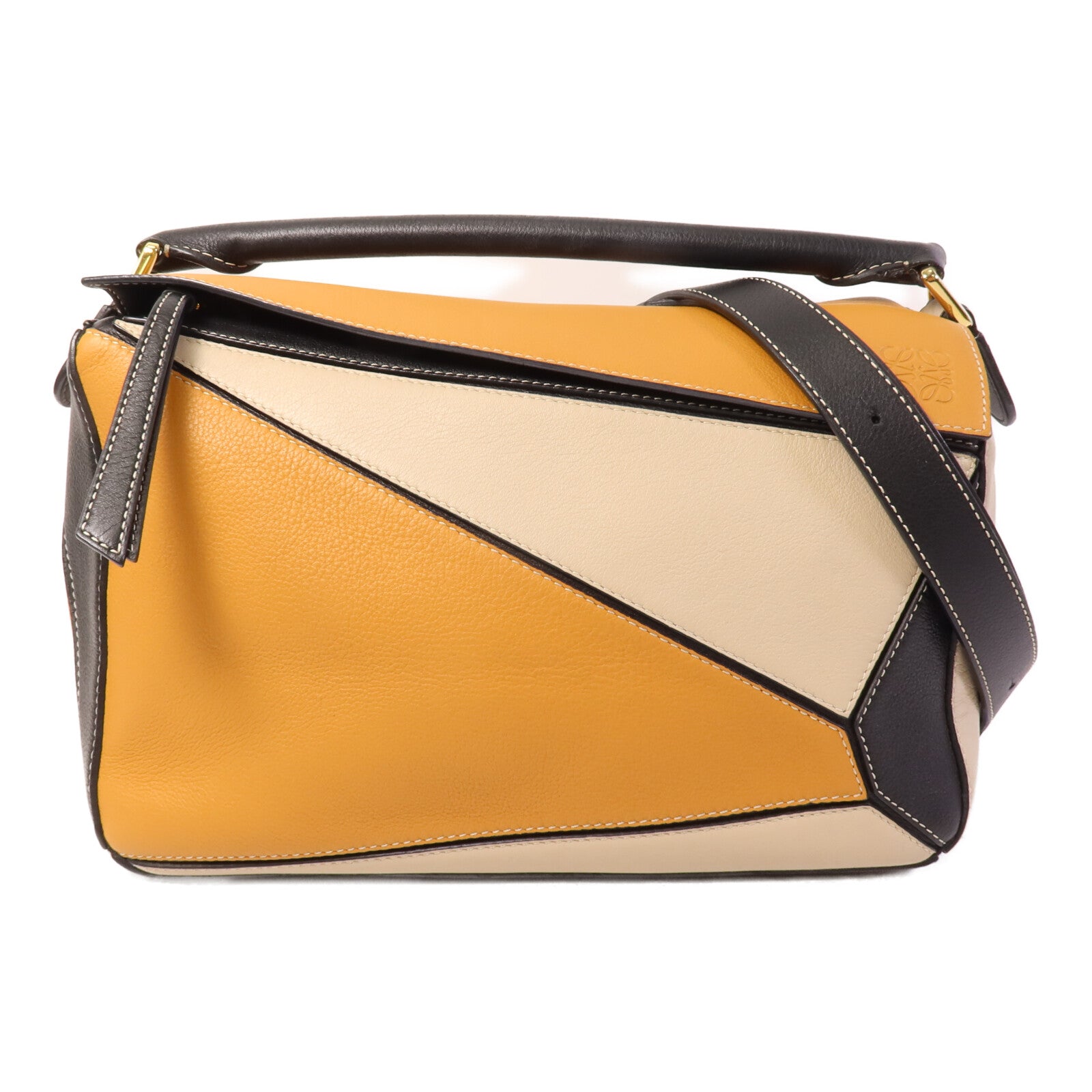 LOEWE 牛皮皮革Puzzle Medium手挽肩背兩用袋