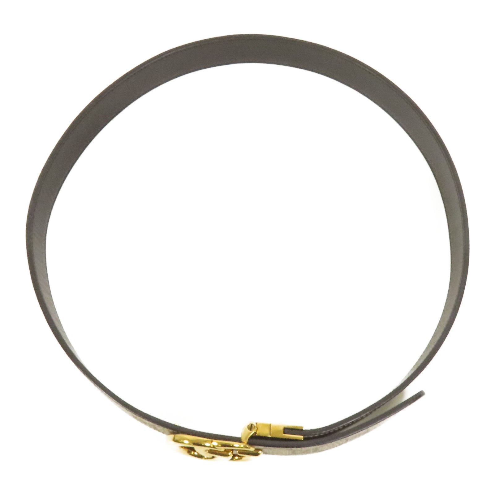 GUCCI 塗層帆布Belt 85cm金扣皮帶