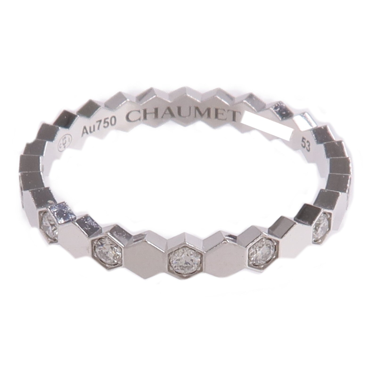 Chaumet 18K白金Bee de Chaumet Ring鑽石戒指
