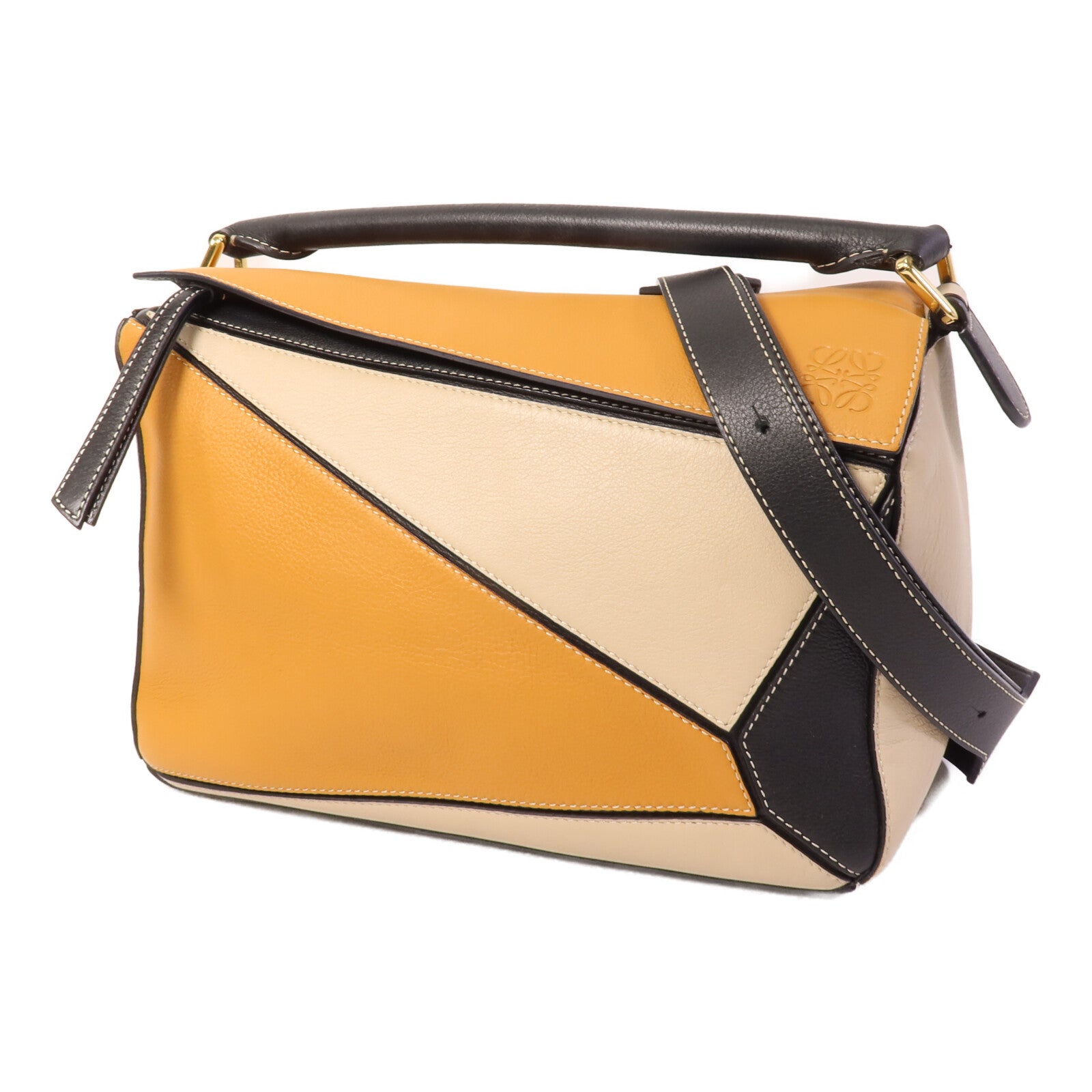 LOEWE 牛皮皮革Puzzle Medium手挽肩背兩用袋