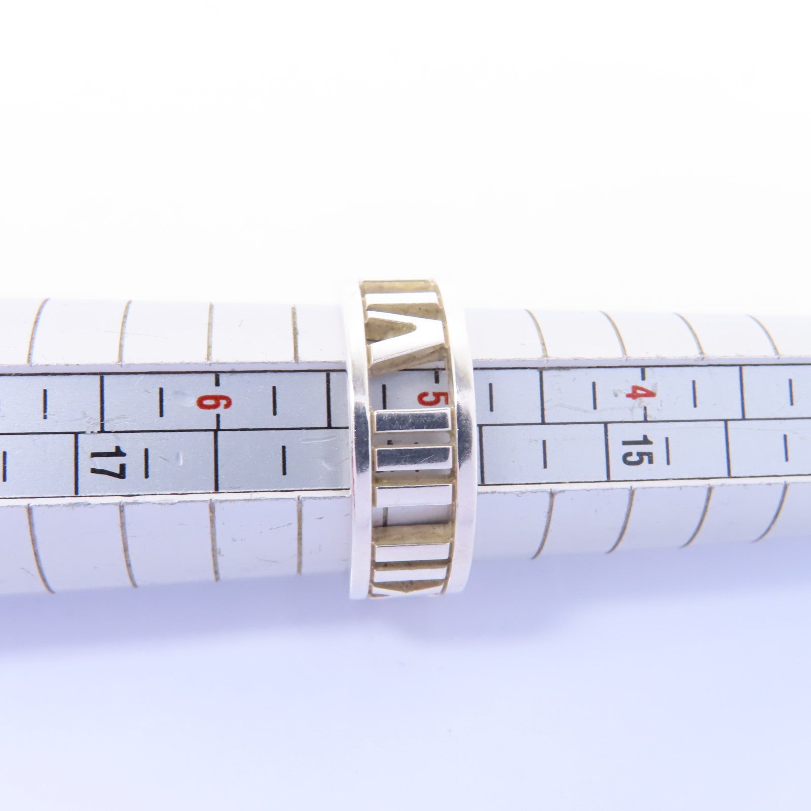 TIFFANY＆CO 925純銀Atlas Ring戒指US#5