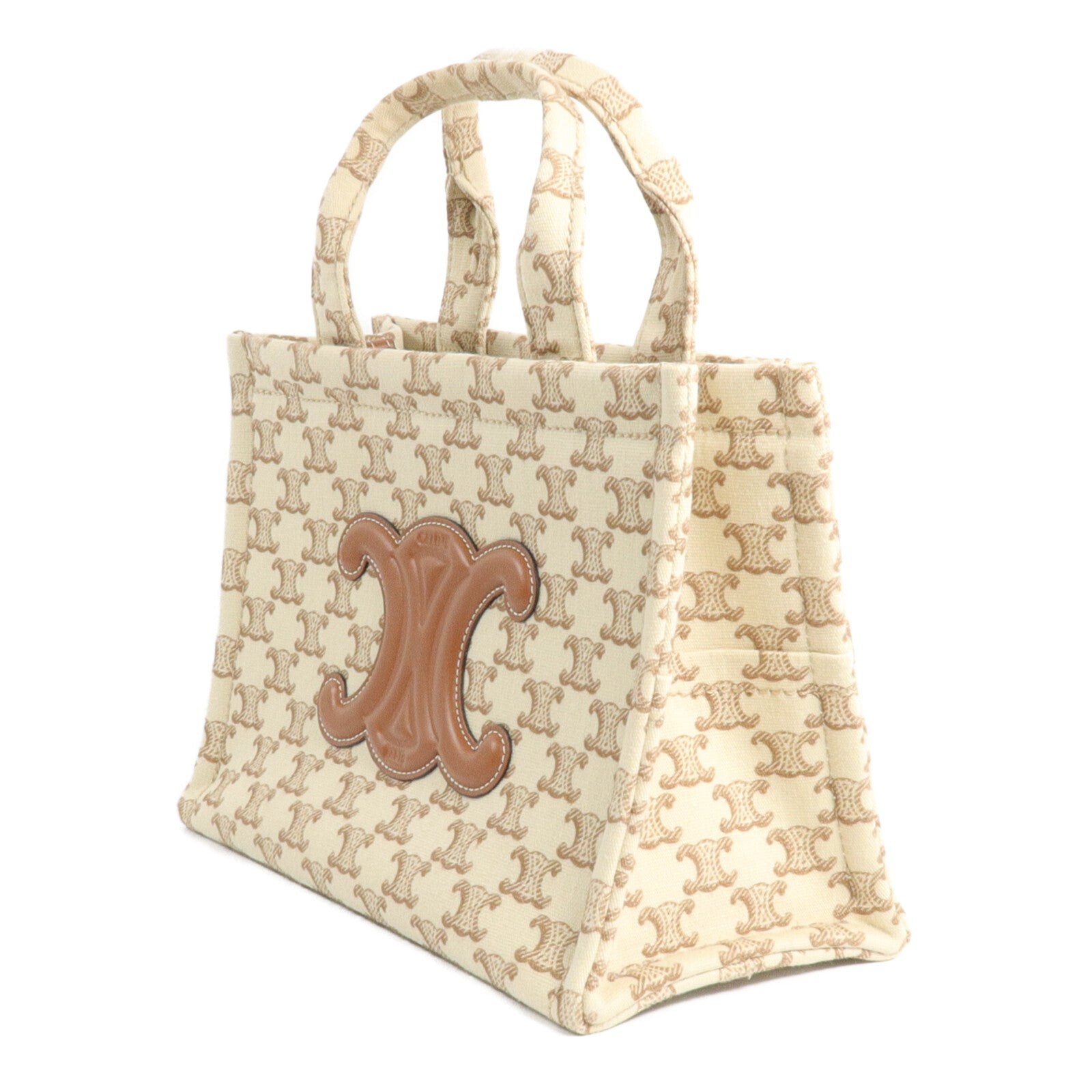 CELINE 帆布Small Cabas Thais手挽肩背兩用袋