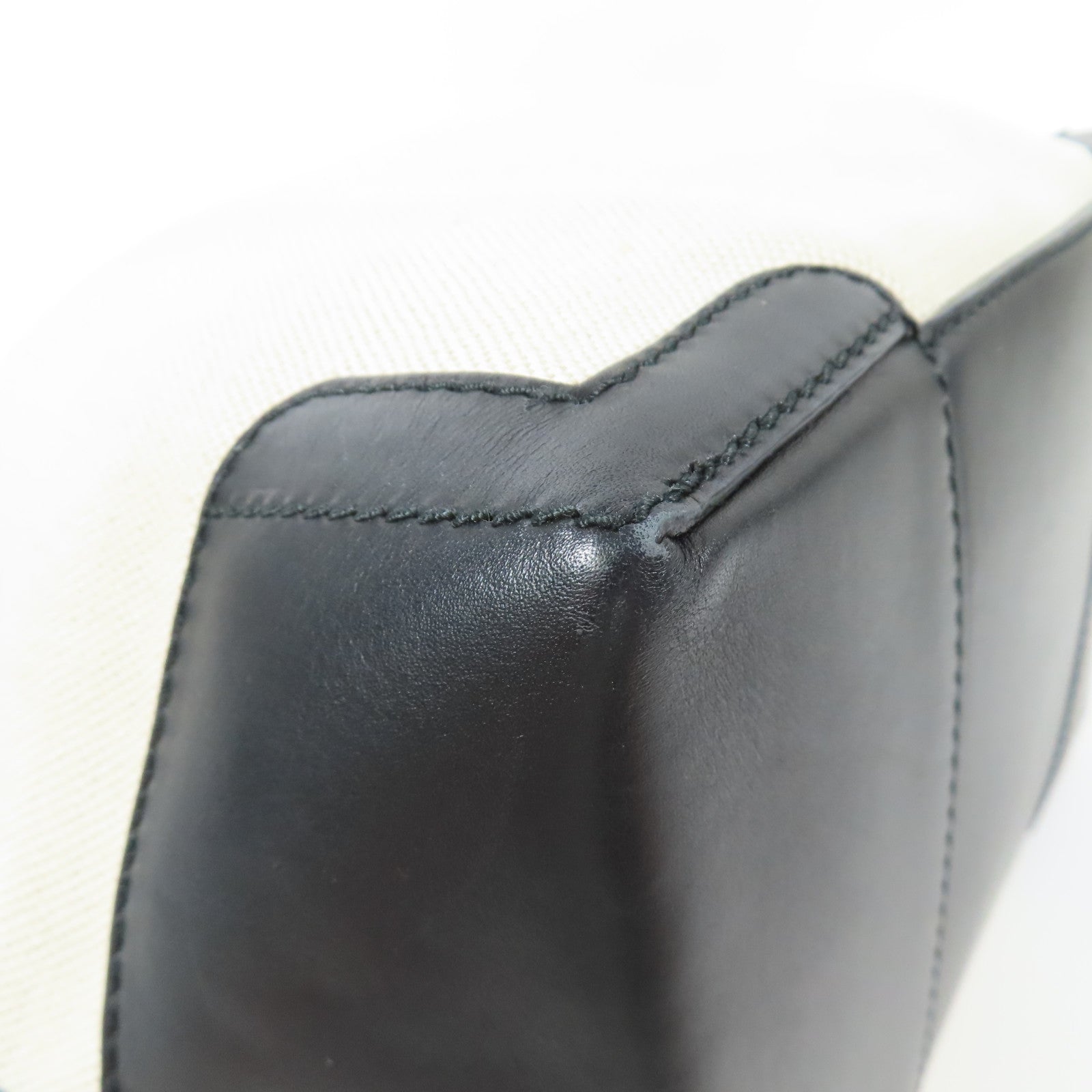 BALENCIAGA 帆布/皮革Bucket Bag銀扣肩背袋
